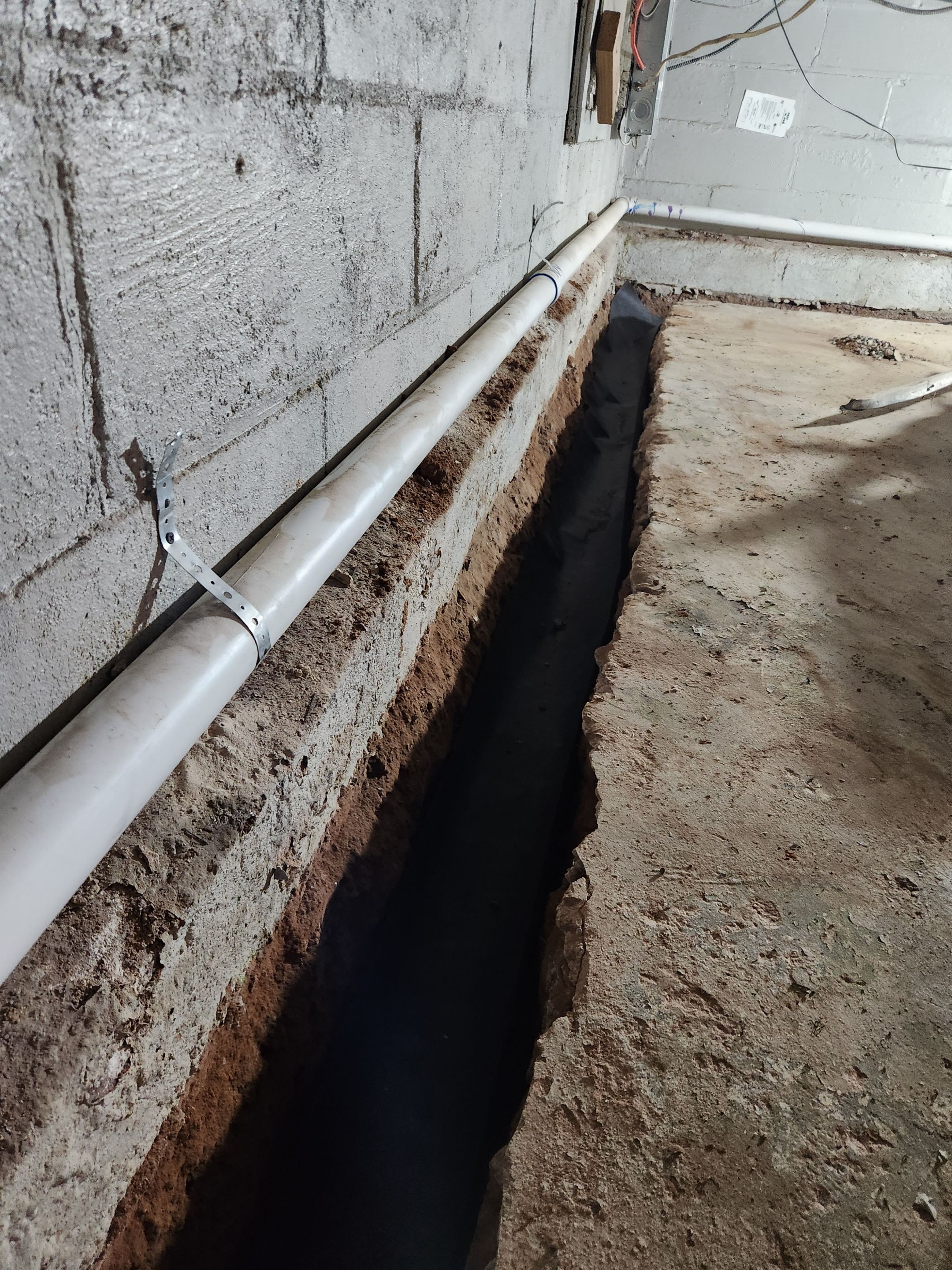 Interior French Drain East Orange NJ by Pure Service Pro, LLC 