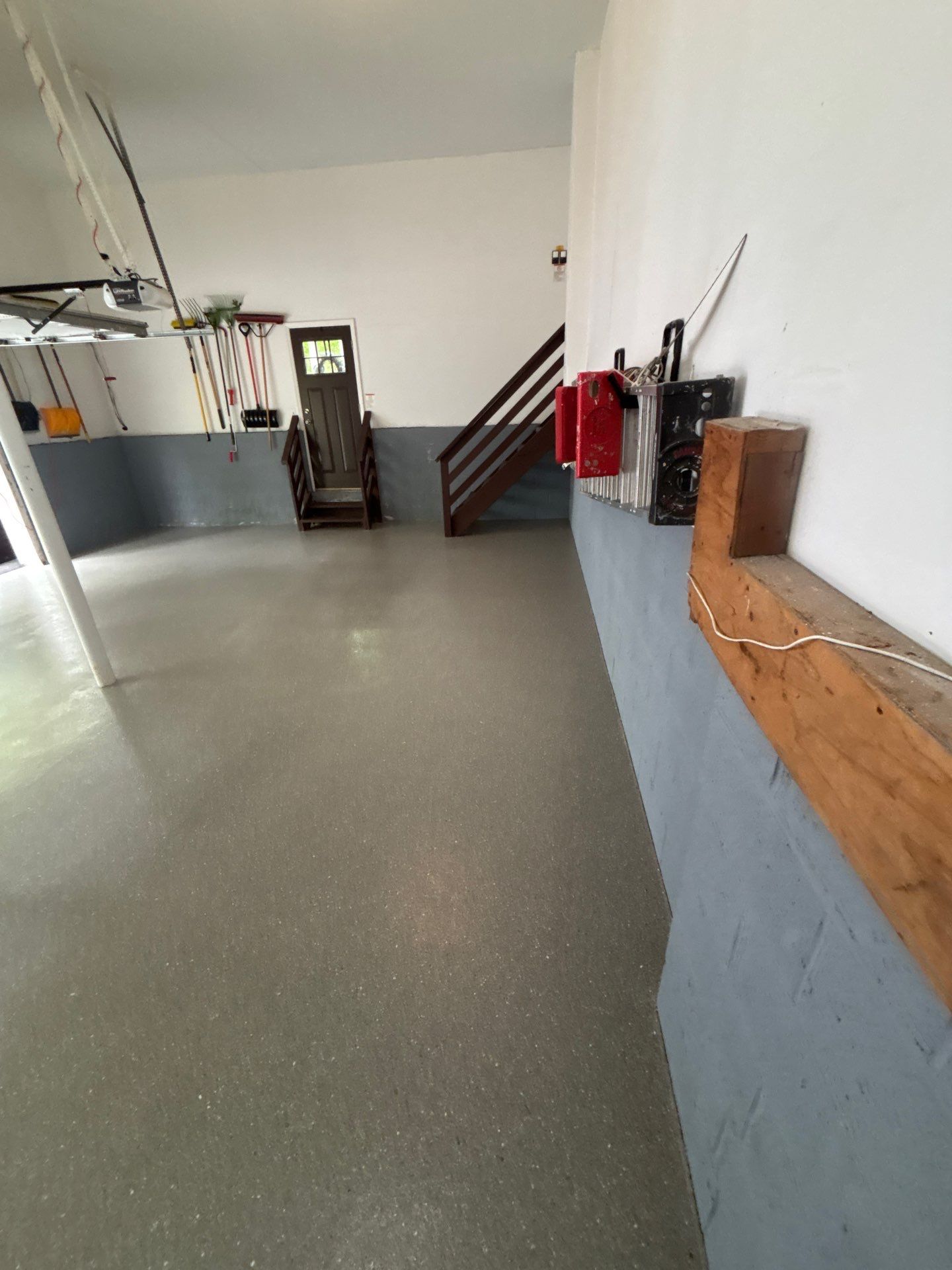 Travertine Polyurea Garage Floor Coating in Randolph, New Jersey by Spectrum Painting, LLC