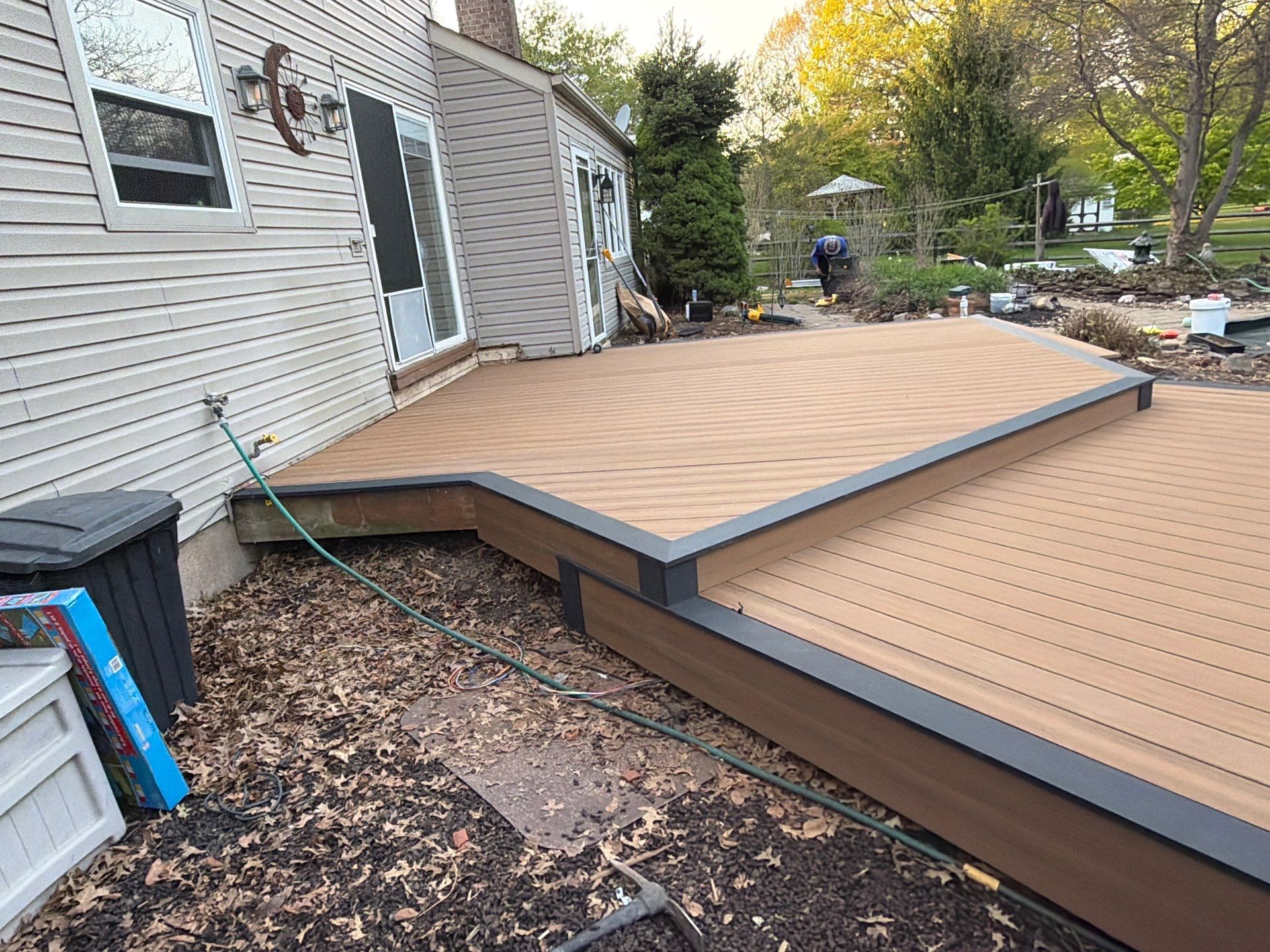 Deck Resurface In Richboro PA With Pergola by deck guardian