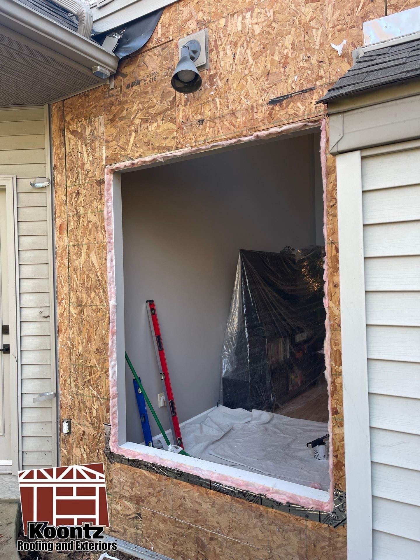 Window Installation using ViWinTech Windows by Koontz Construction