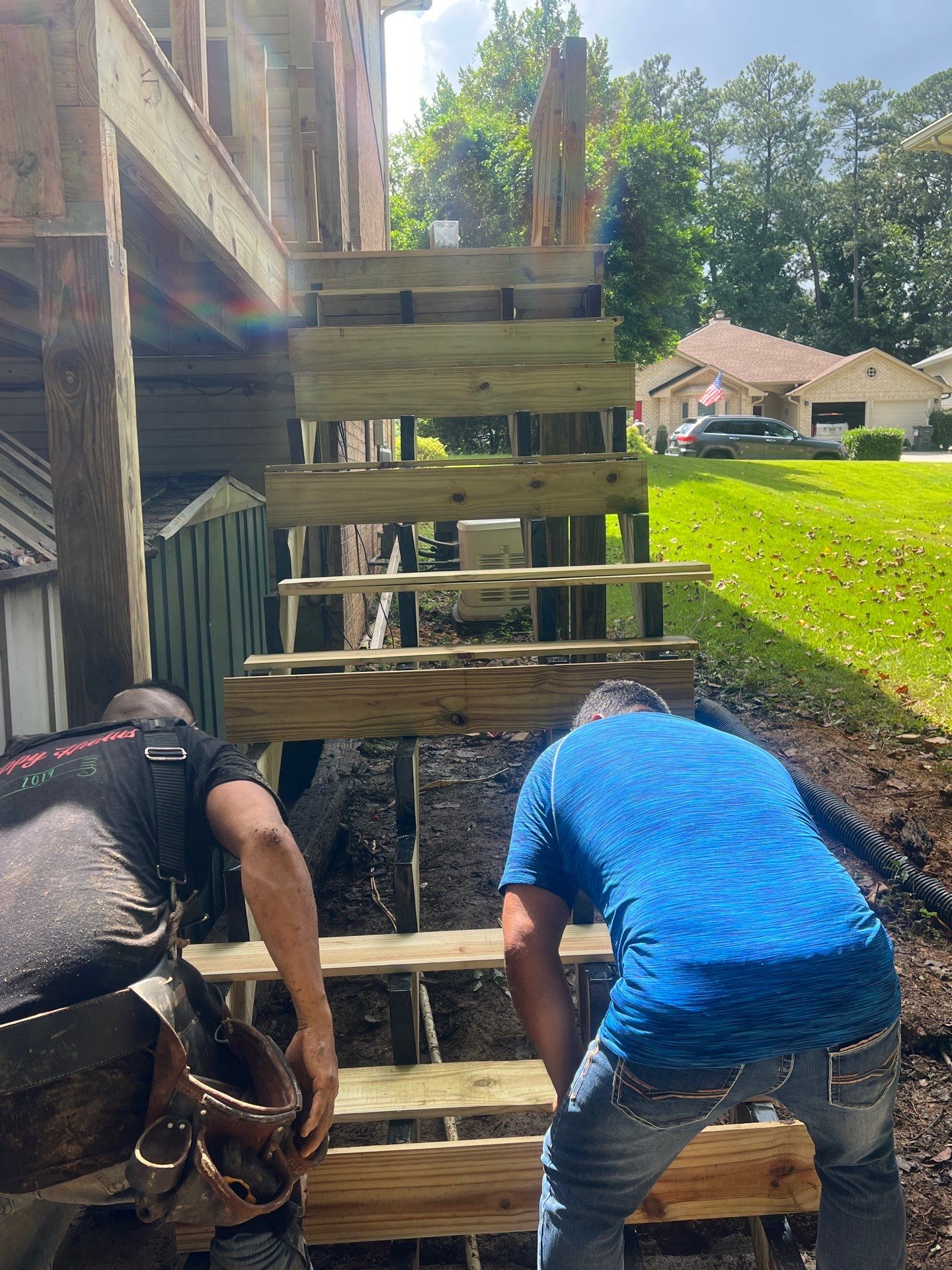 Wood Deck Build in Alpharetta, GA by Nelson Exteriors 