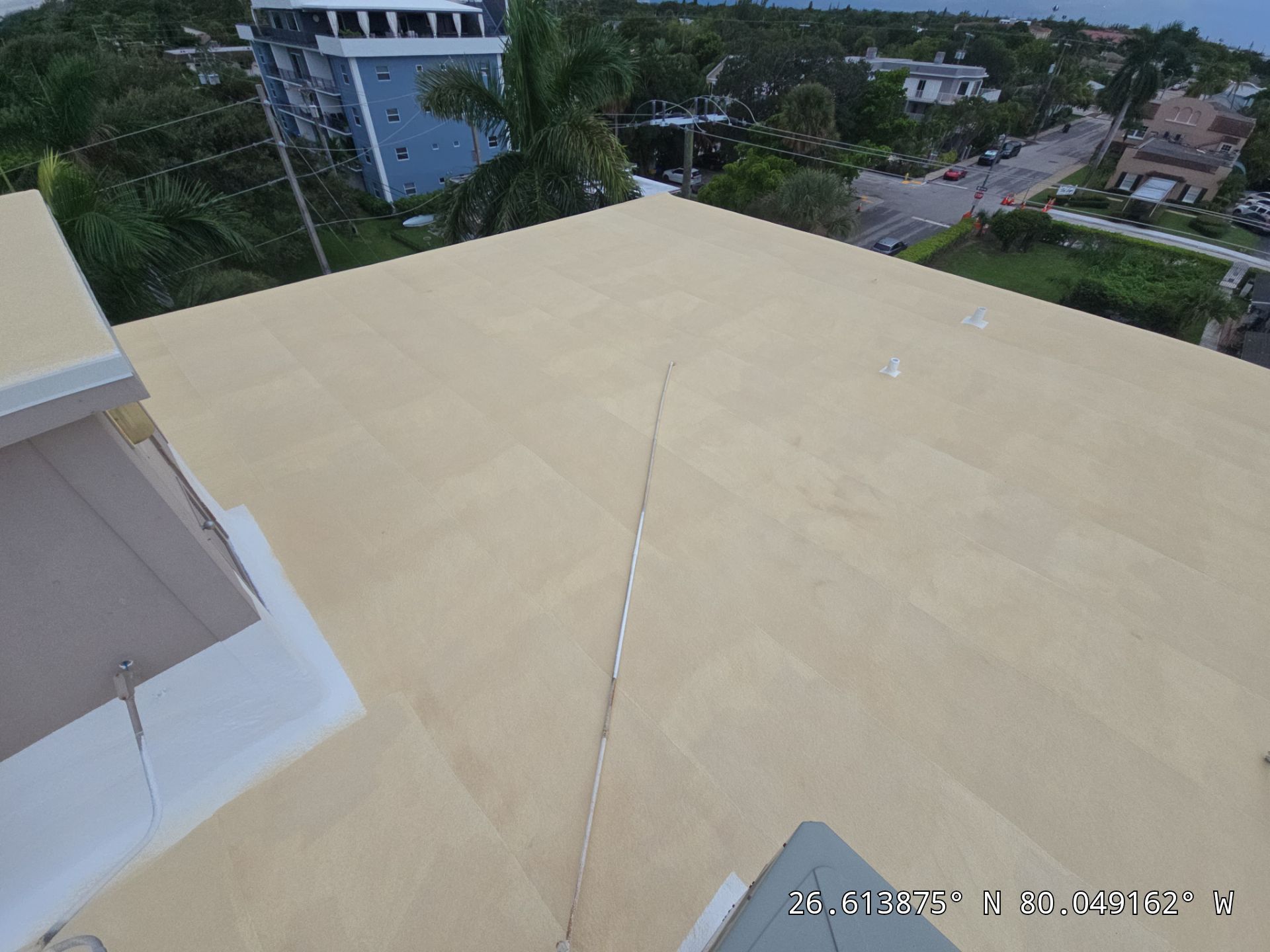 Commercial Roof Restoration for Lake Worth Beach Flat Roof Project by Roof King LLC