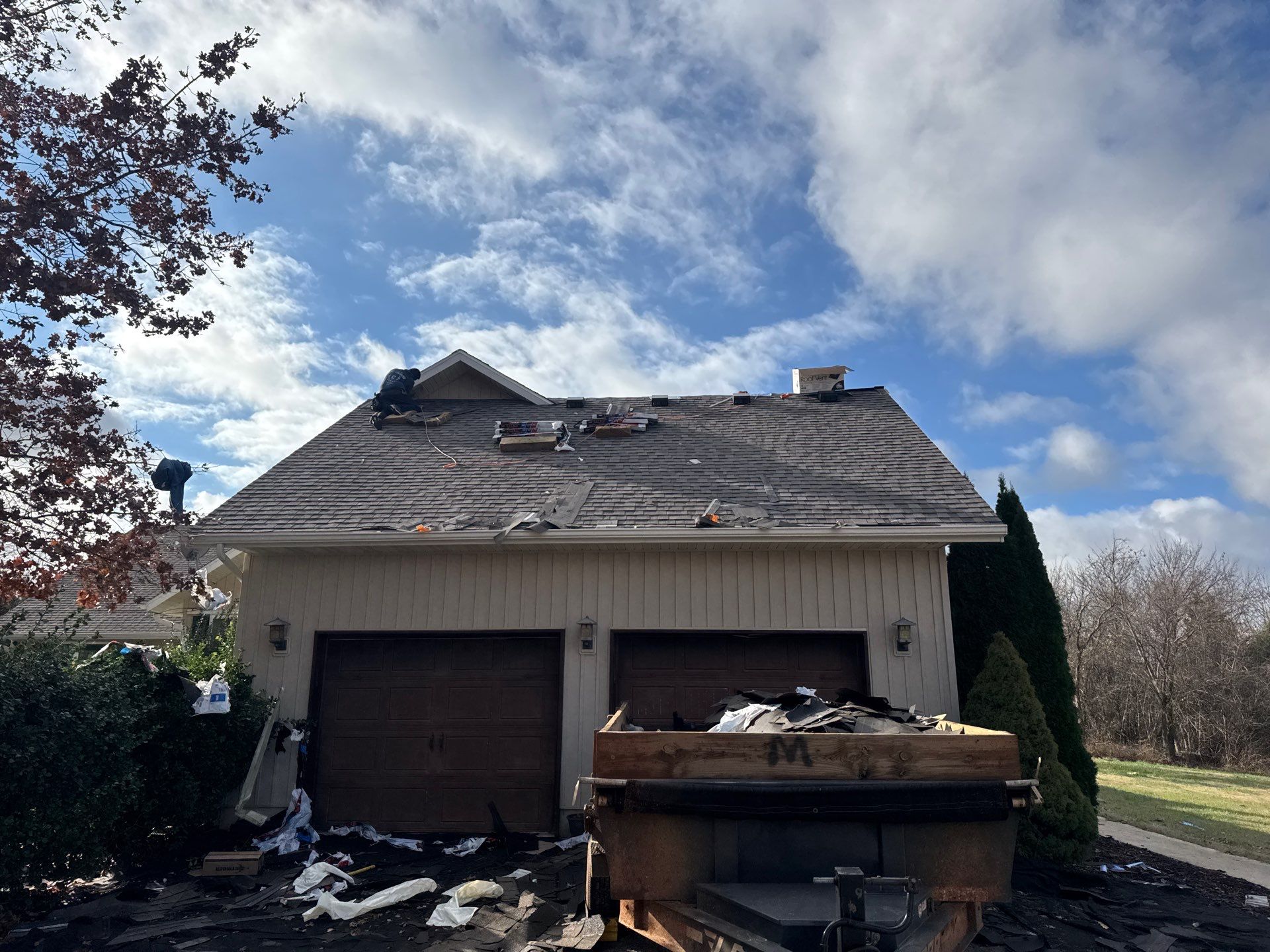 Residential Partial Roofing Install - Tamko Titan XT Shingles - Color Weathered Wood  by Titan Commercial & Residential Roofing 