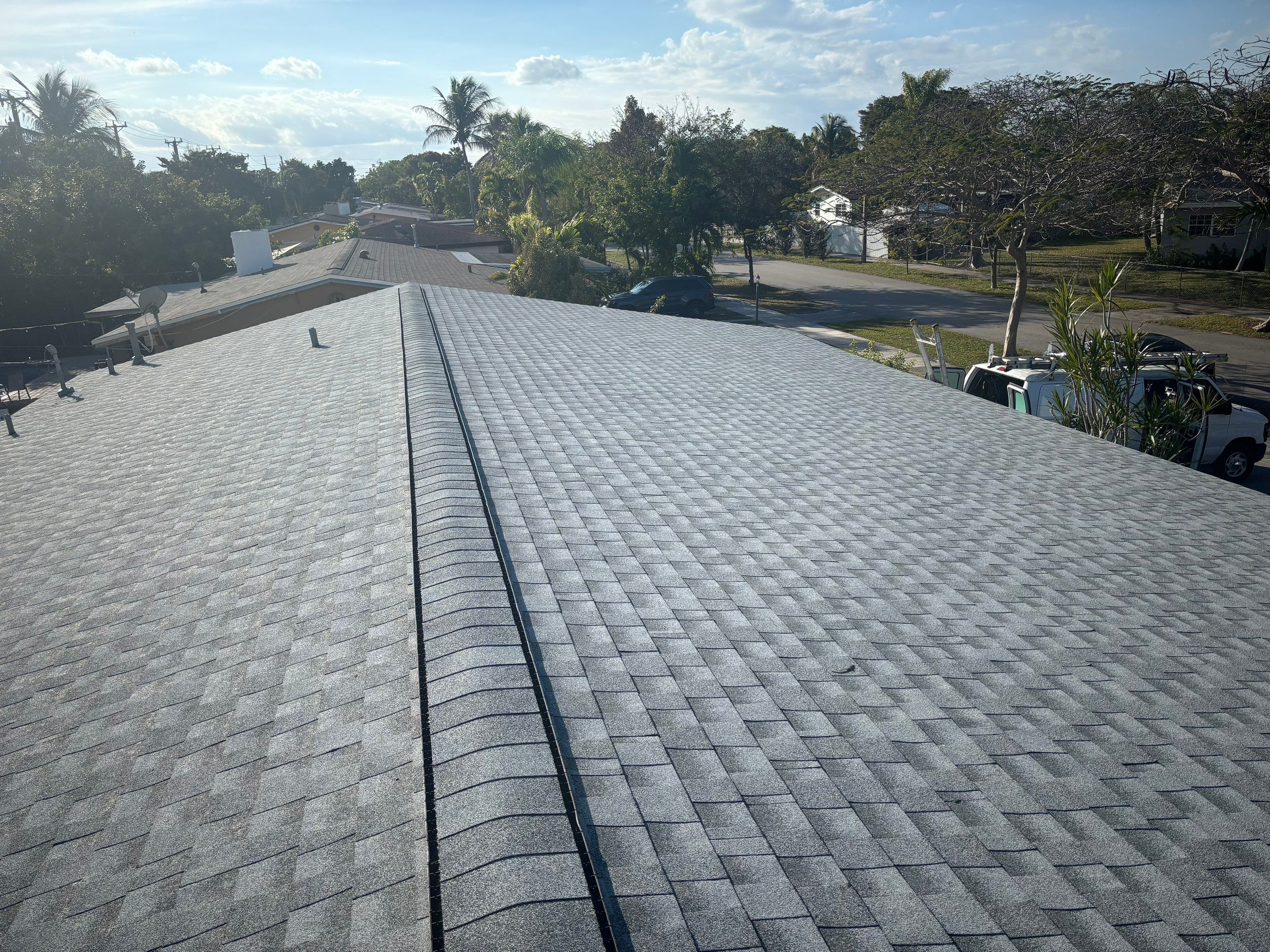  GAF Shingle HDZ Birchwood + Polyglass Flat Roof by City Roofing Inc