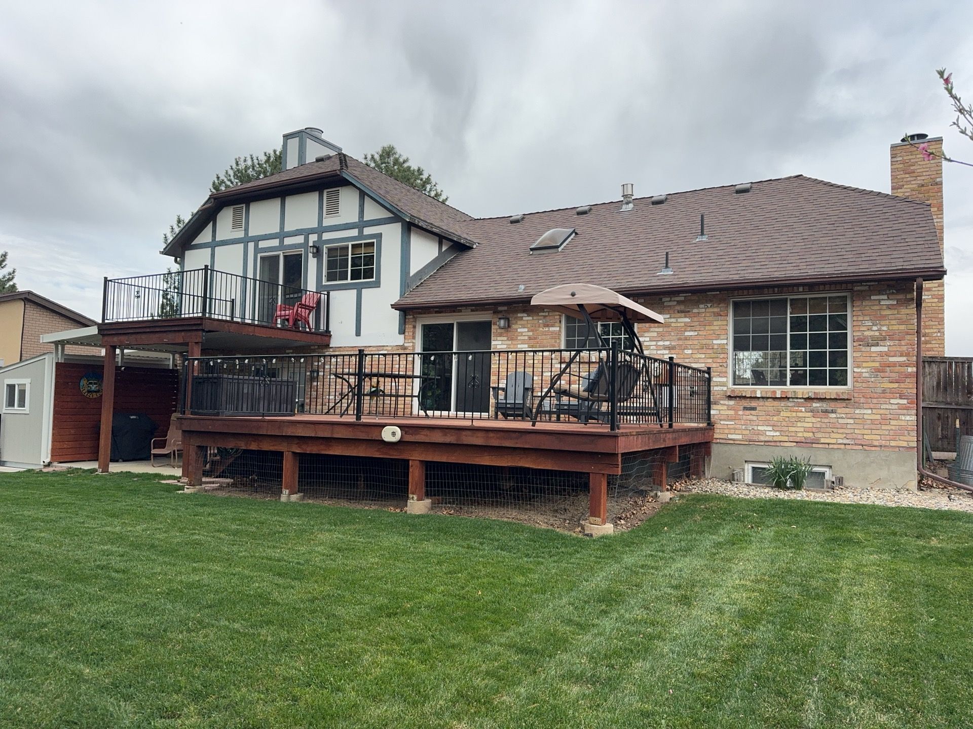 Cottonwood Heights | Custom Hardie Exterior & Bold Fascia | Cobble Stone Accents by Ideal Siding Utah
