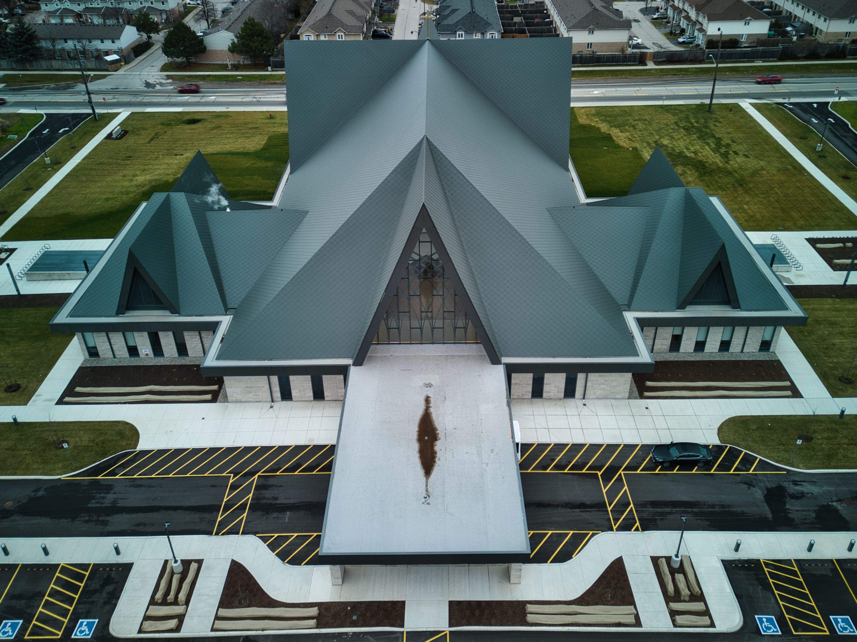 Commercial Roofing Installation using Diamond Tile Metal Shingles , Tpo Flat Roof by Jay Carter Roofing & Sheet Metal