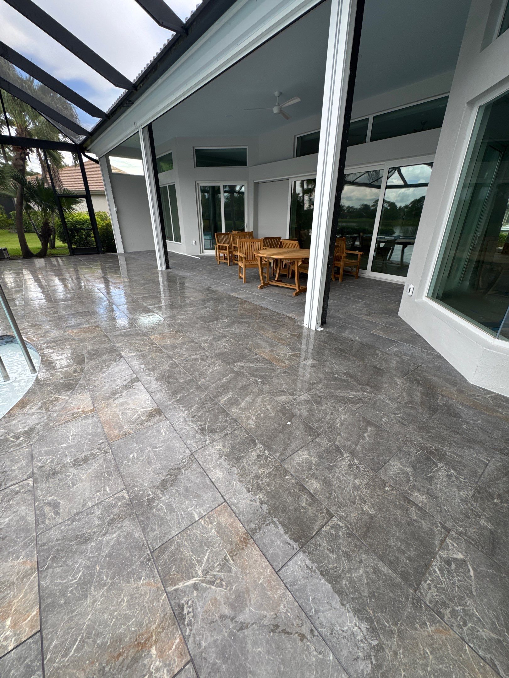 Pool Renovation/Porcelain pavers/Wild Cat Run by Old Town Pavers Llc