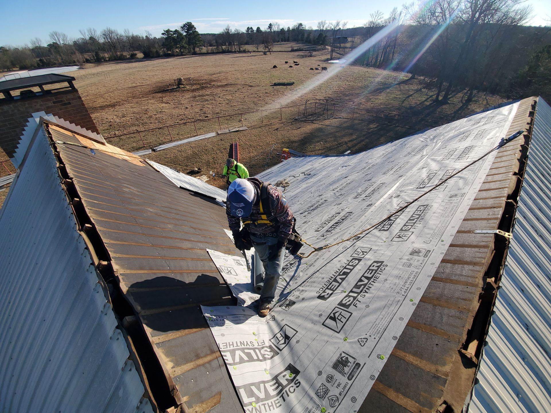 Residential Metal Roof Replacement using Reed's Metals: 26 GA. Colored Residential Metal Panels (Ivory) by Hostetler Roofing