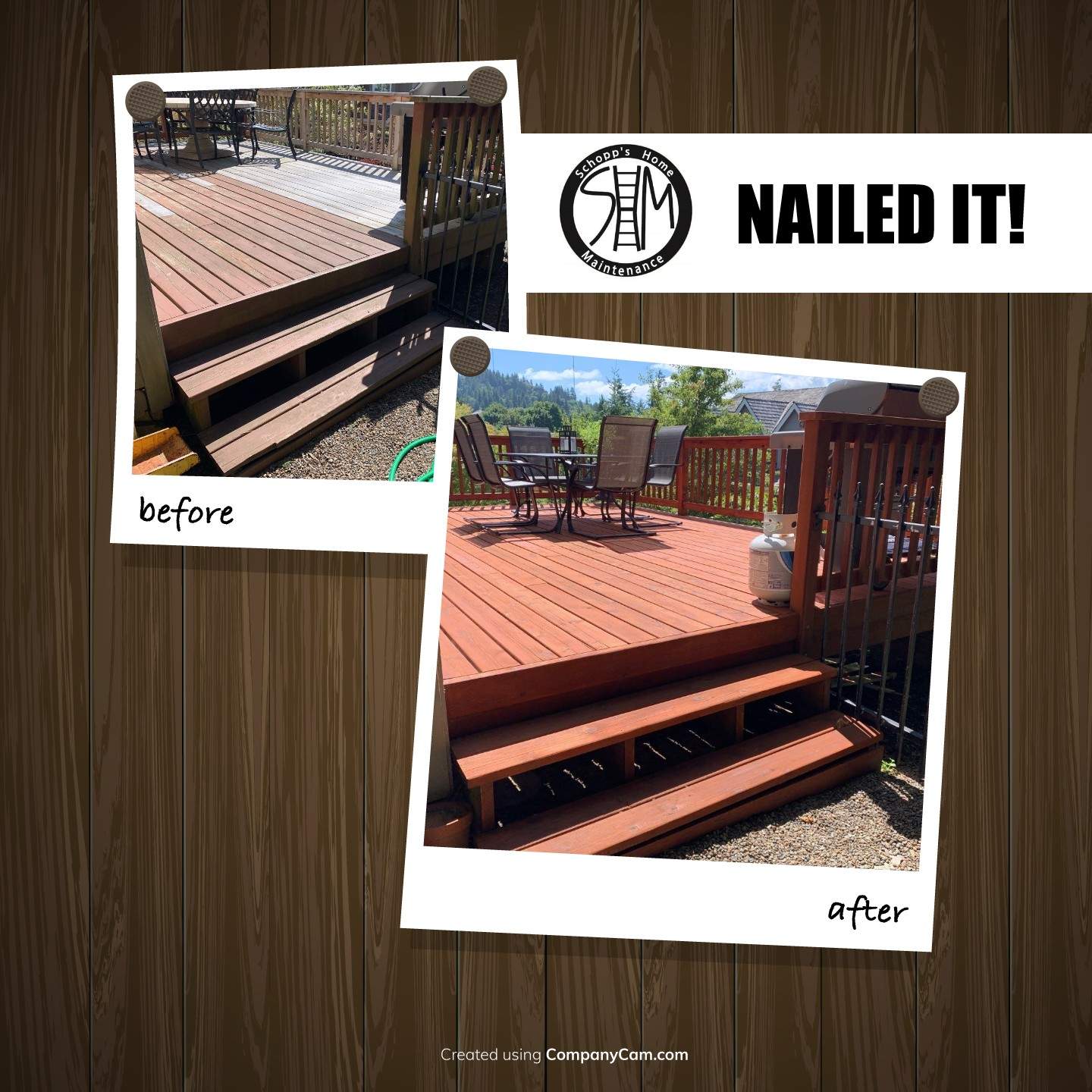 Deck Restoration using Armstrong-Clark Sierra Redwood by Paul Schopp
