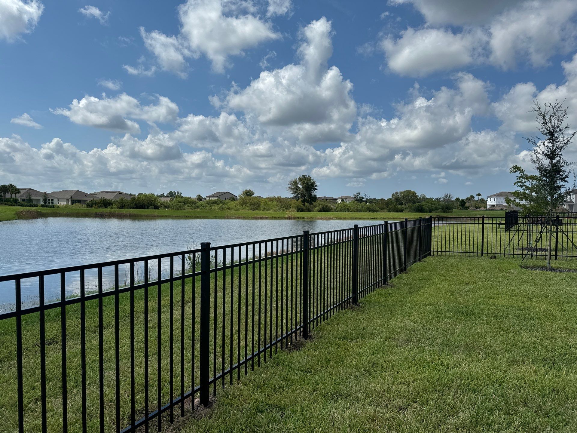 Aluminum Fence Installation using 3 Rail Aluminum Fence by Asap fence and gates, LLC