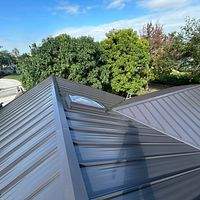 24ga 1.5" Mechanical Seam Dark Bronze  by Total Roofing System The Metal Roof Experts