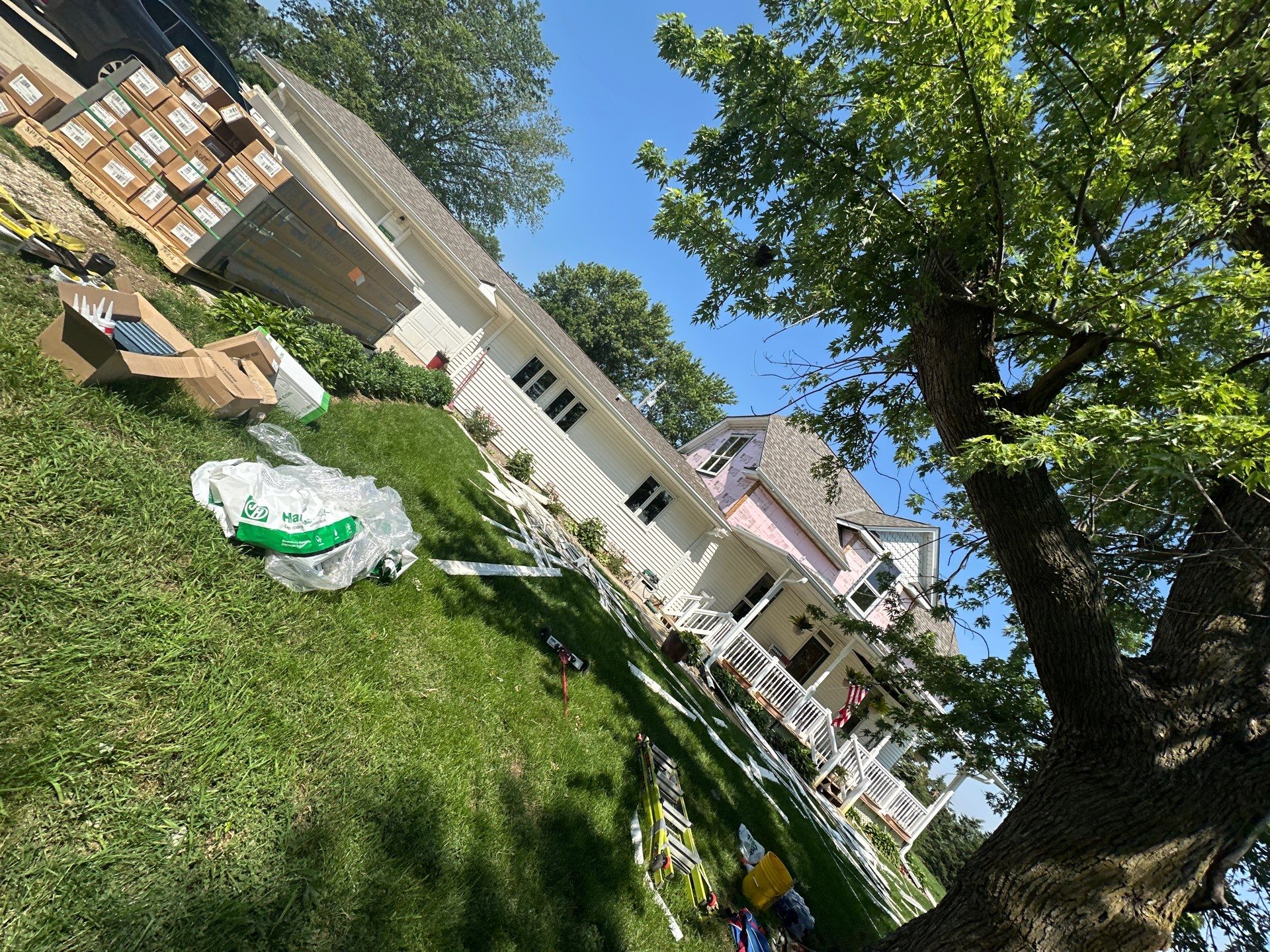 Residential Roofing Installation using Owens Corning Duration Driftwood by Lightning Exteriors