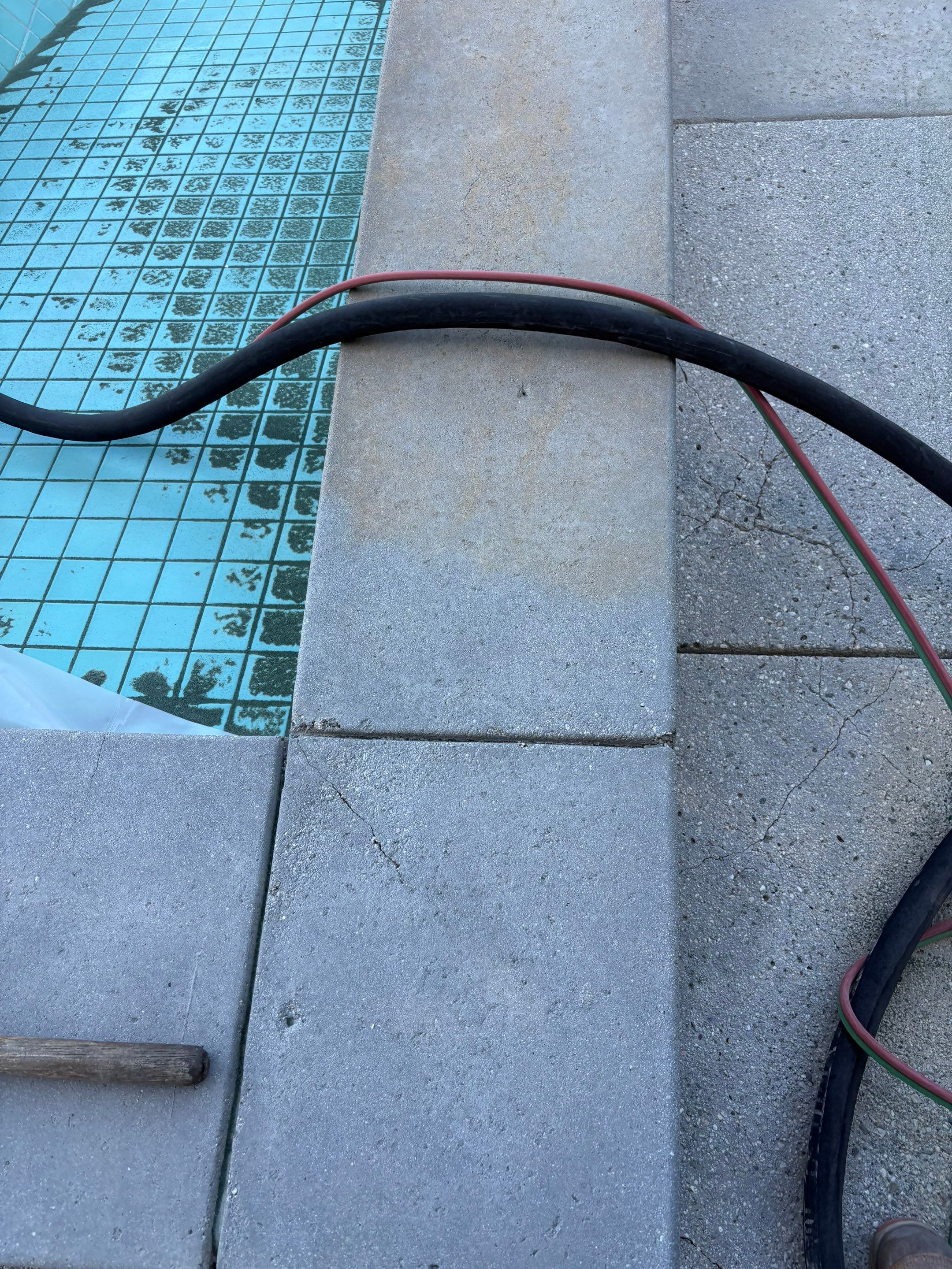 Sandblasting Concrete Back Patio In Calabasas, CA by La Power Washing Inc