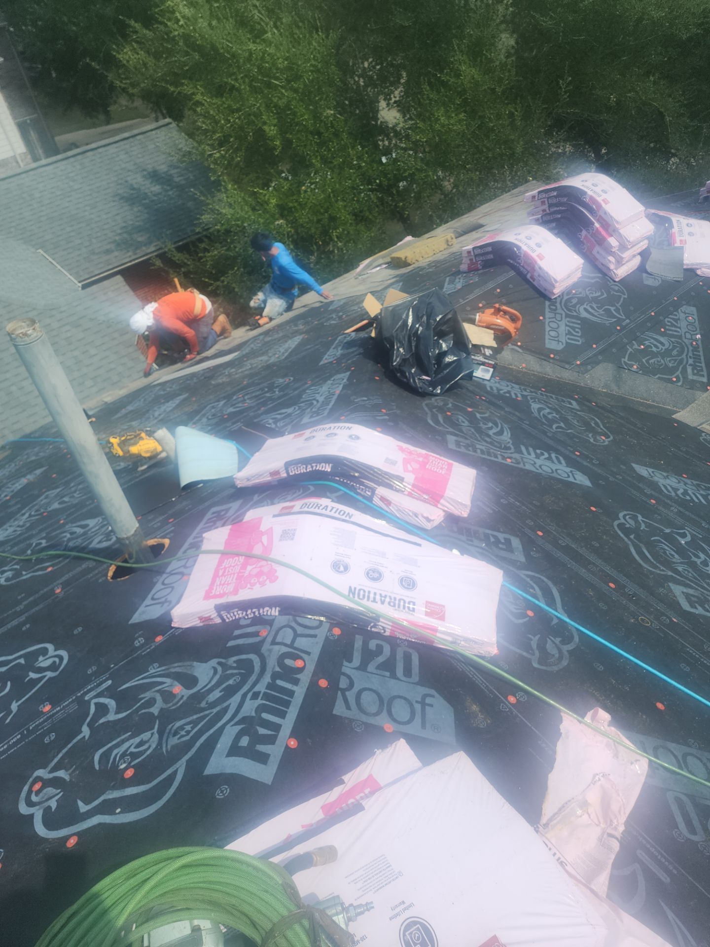 Residential Roofing Installation using Owen's Corning Duration (Lifetime) Shingles by Roof Repair Company