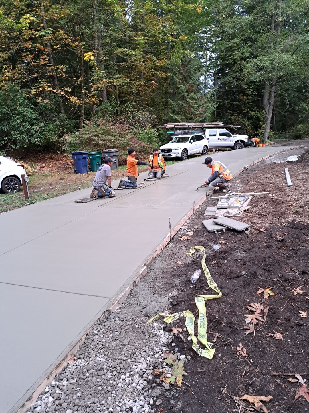 Pia | Custom Concrete Driveway, Walkway & Floating Steps by Jireh Asphalt & Concrete Inc 