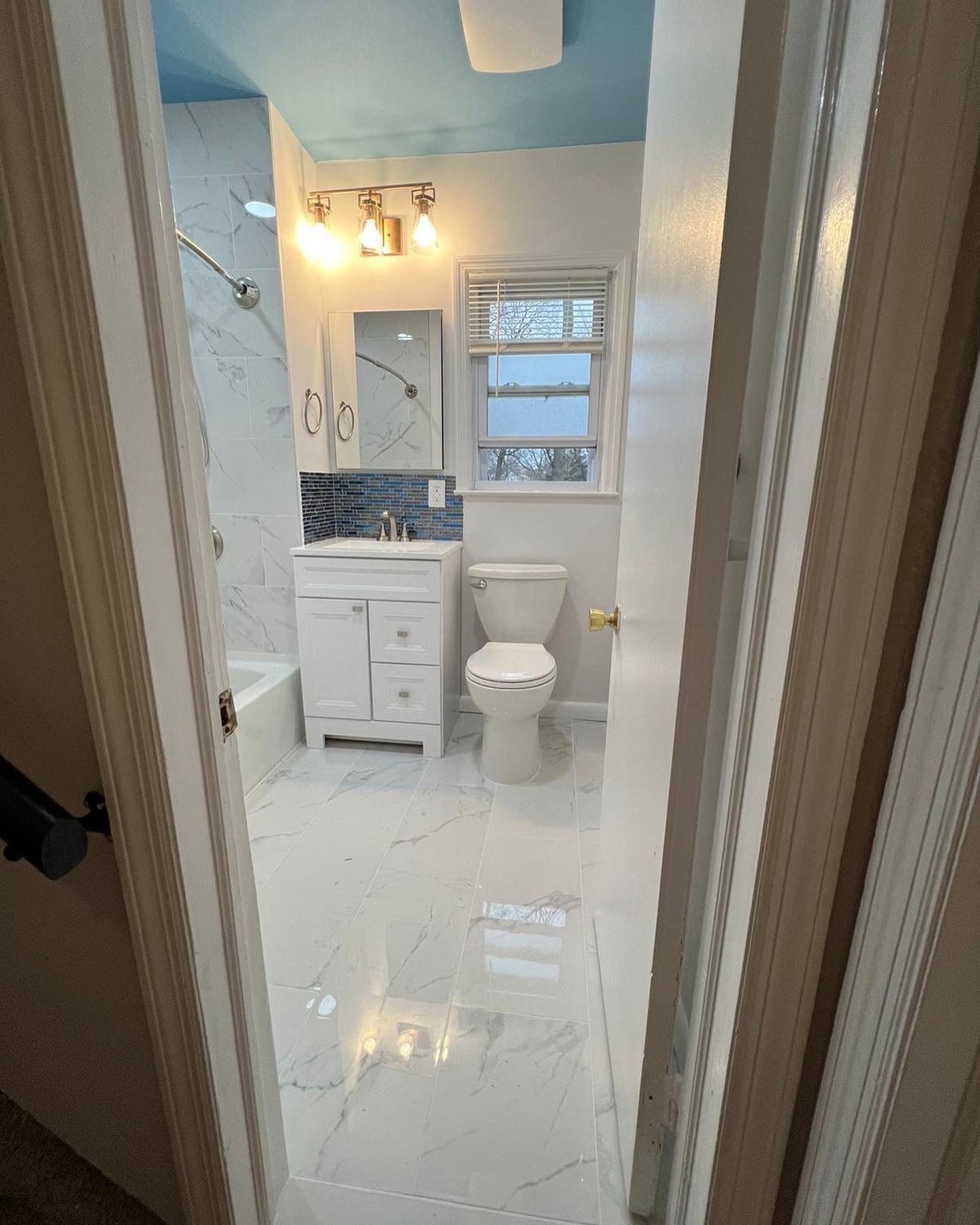 Basement Remodel using Tile by Home Concepts Construction