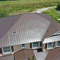24ga 1" Nail-Strip Mansard Brown  by Total Roofing System The Metal Roof Experts