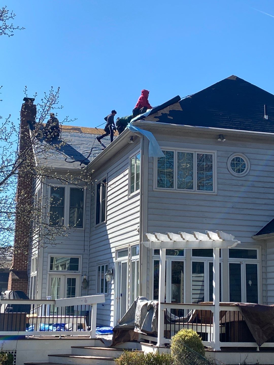New Roof Installation & New Gutters and downspouts  by Alpha Design Services