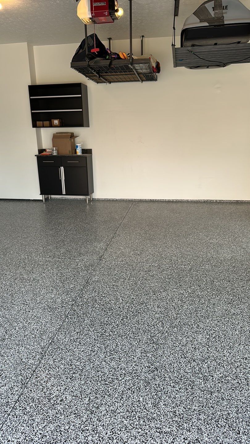 Garage Floor using Domino by Your1DayFloor.com