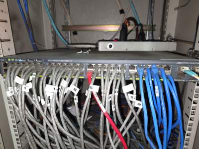 Structured cabling installation by CimaSolutions