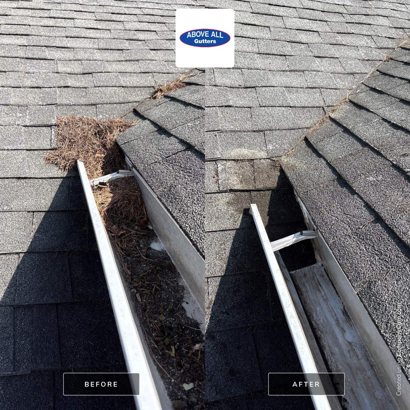 Residential Gutter and Roof Valley Debris Removal in Garden City by Above All Gutters