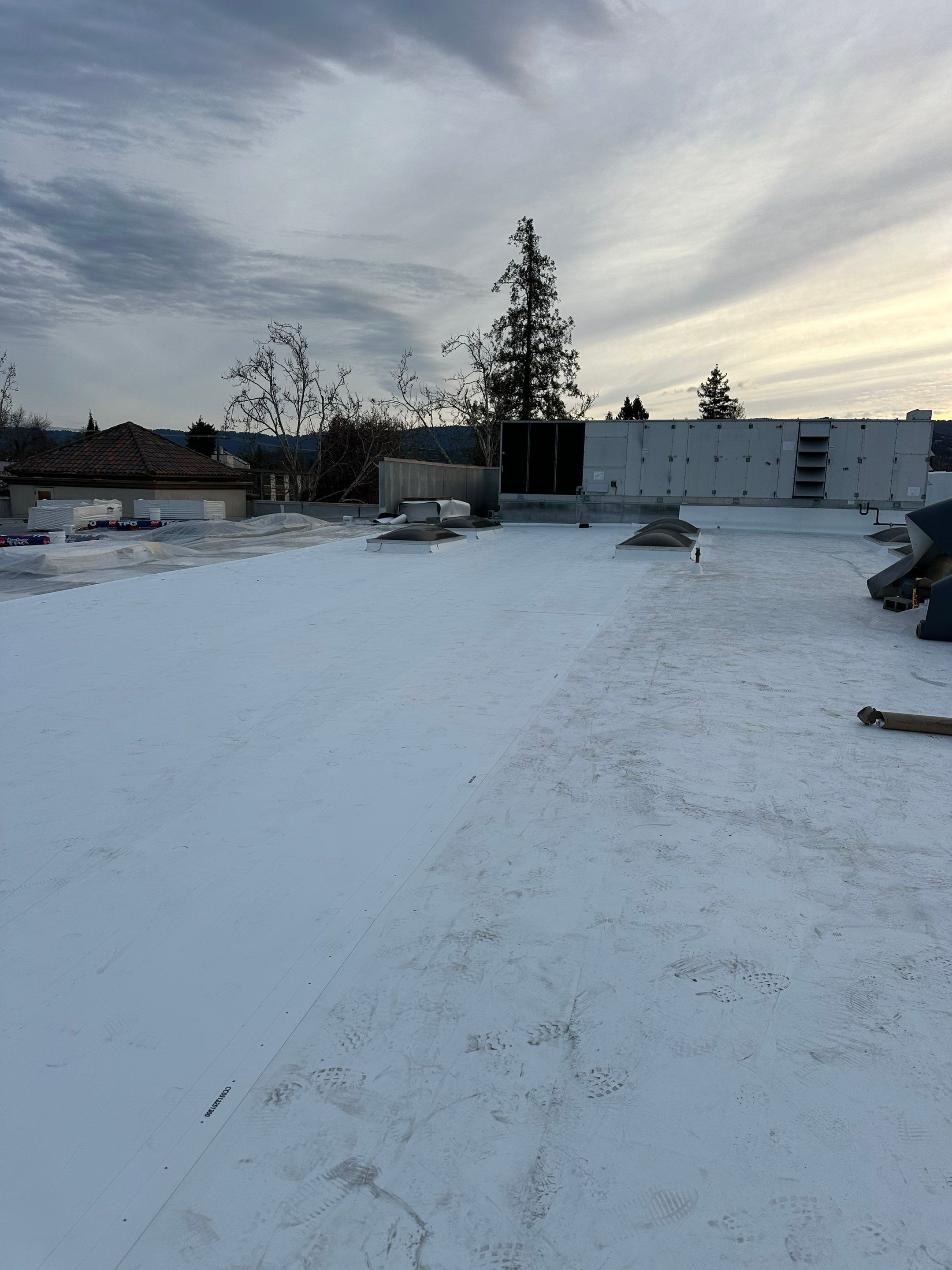 Project in Redwood City, CA by Sanchez Single Ply Roofing