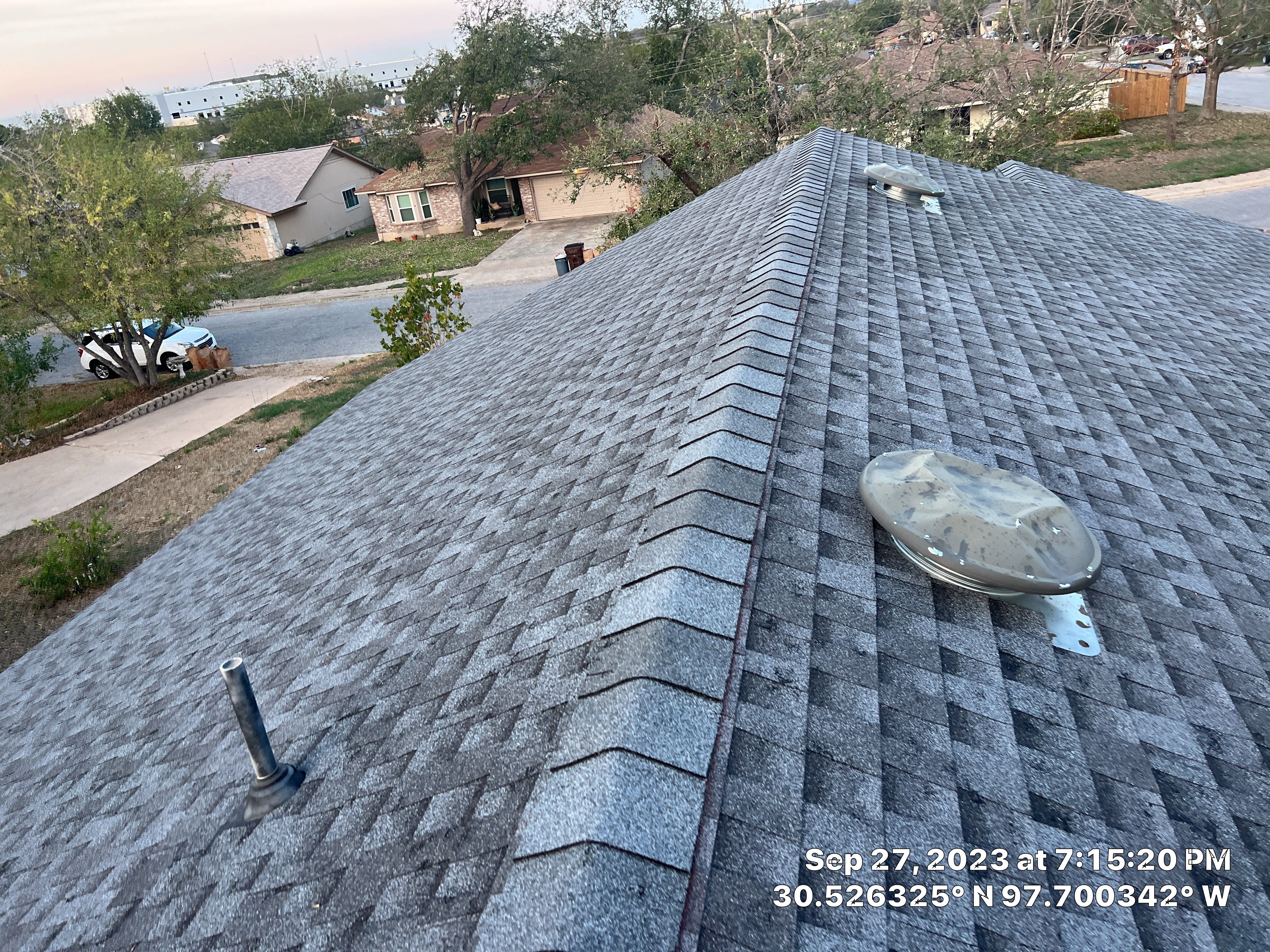 Asphalt Shingle Roof Replacement and Attic Vent Installation in Round Rock by Caliber Restoration LLC