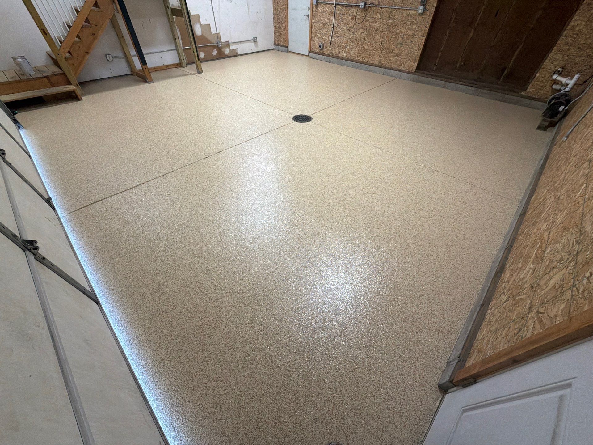 Custom Epoxy Garage Floor Completed In Norton Shores Michigan by Gordon Painting