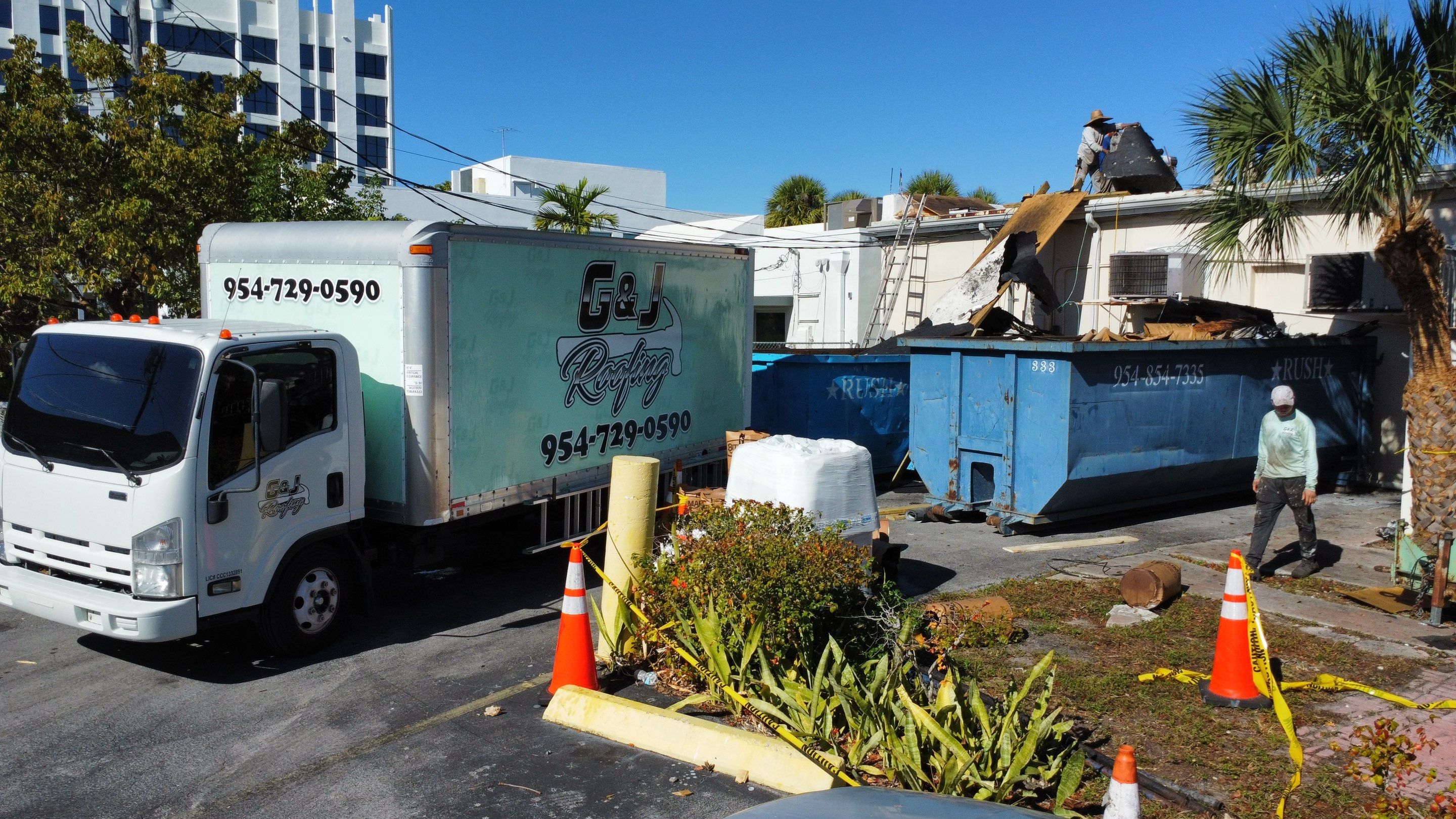 Hollywood Blvd., Hollywood, FL by G&J Roofing 
