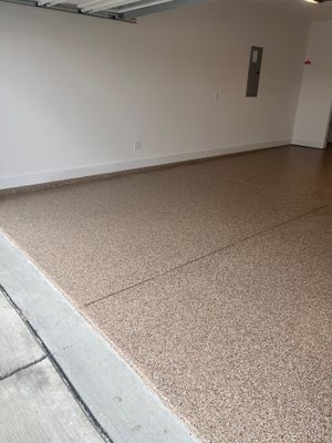 Garage Floor Coating using Waxwing