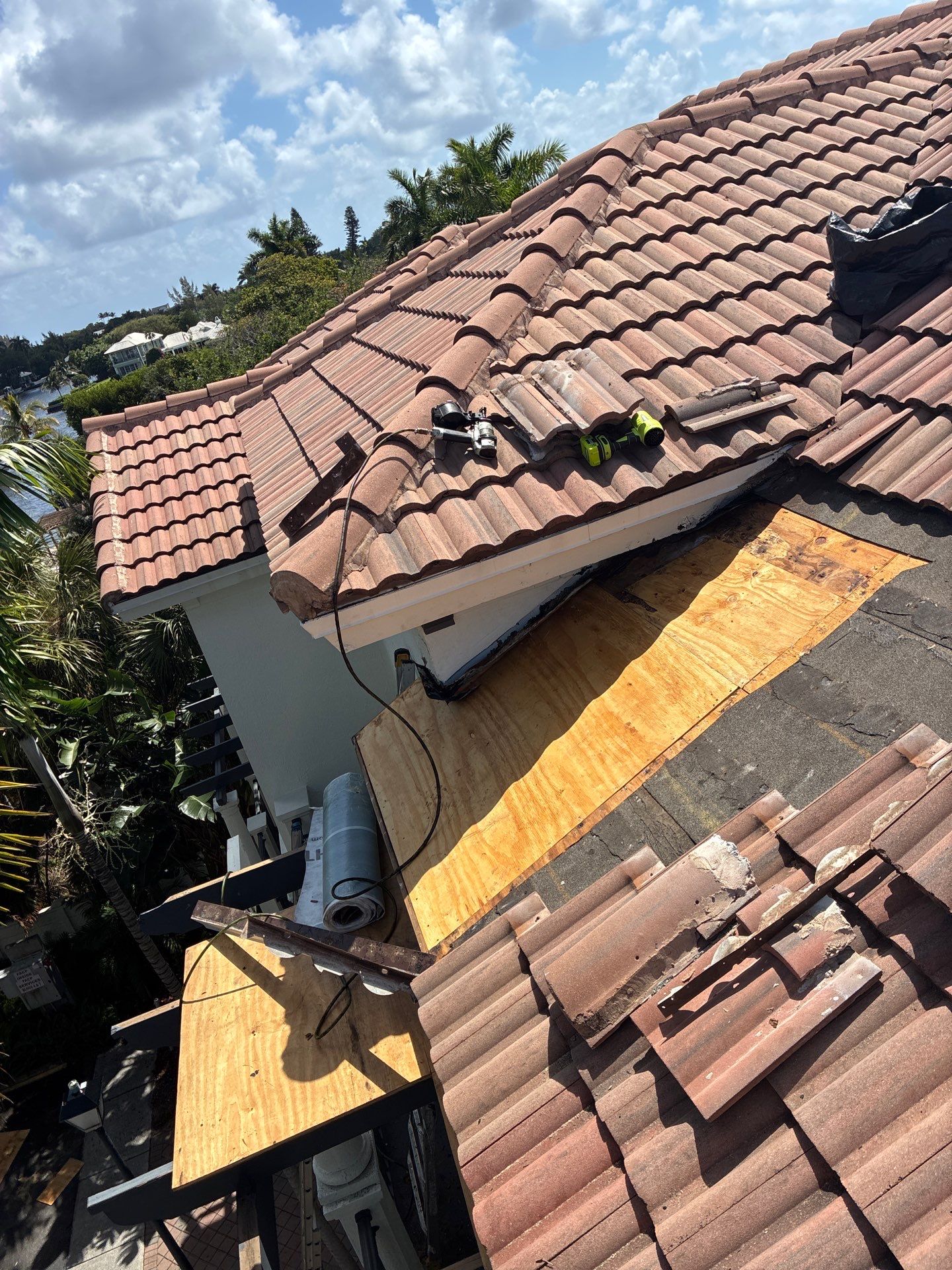 Tile Roof Repair and Structural Wood Replacement in Boynton Beach by Aastro Roofing