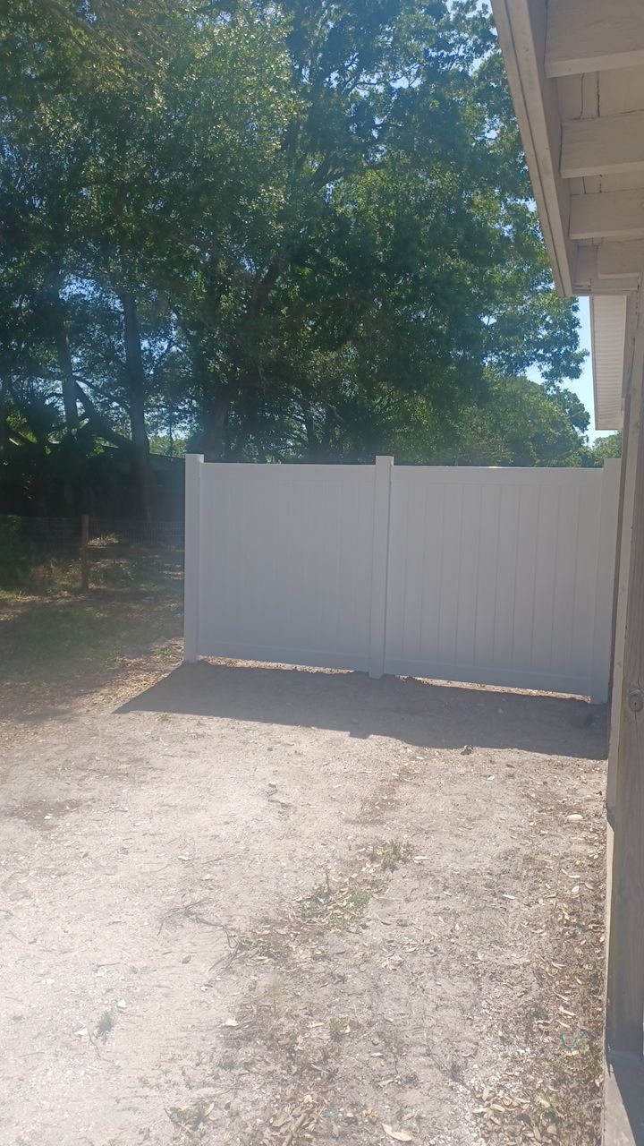 Bradenton, FL 6ft. Tall White Vinyl Privacy Fence by Asap fence and gates, LLC