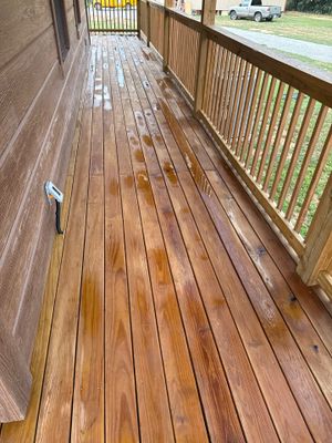 Wood Deck using Wood Sealant