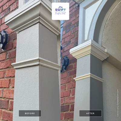Exterior Trim Painting and Deck Board Replacement in Smyrna