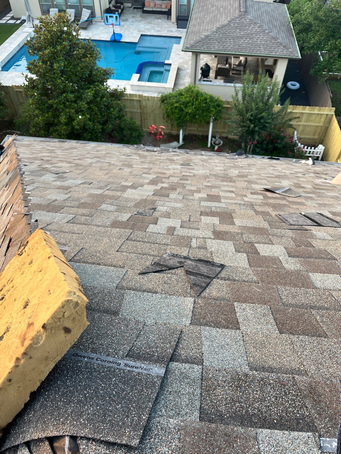 Residential Roofing Repair using Owen's Corning Duration (Lifetime) Shingles by Roof Repair Company