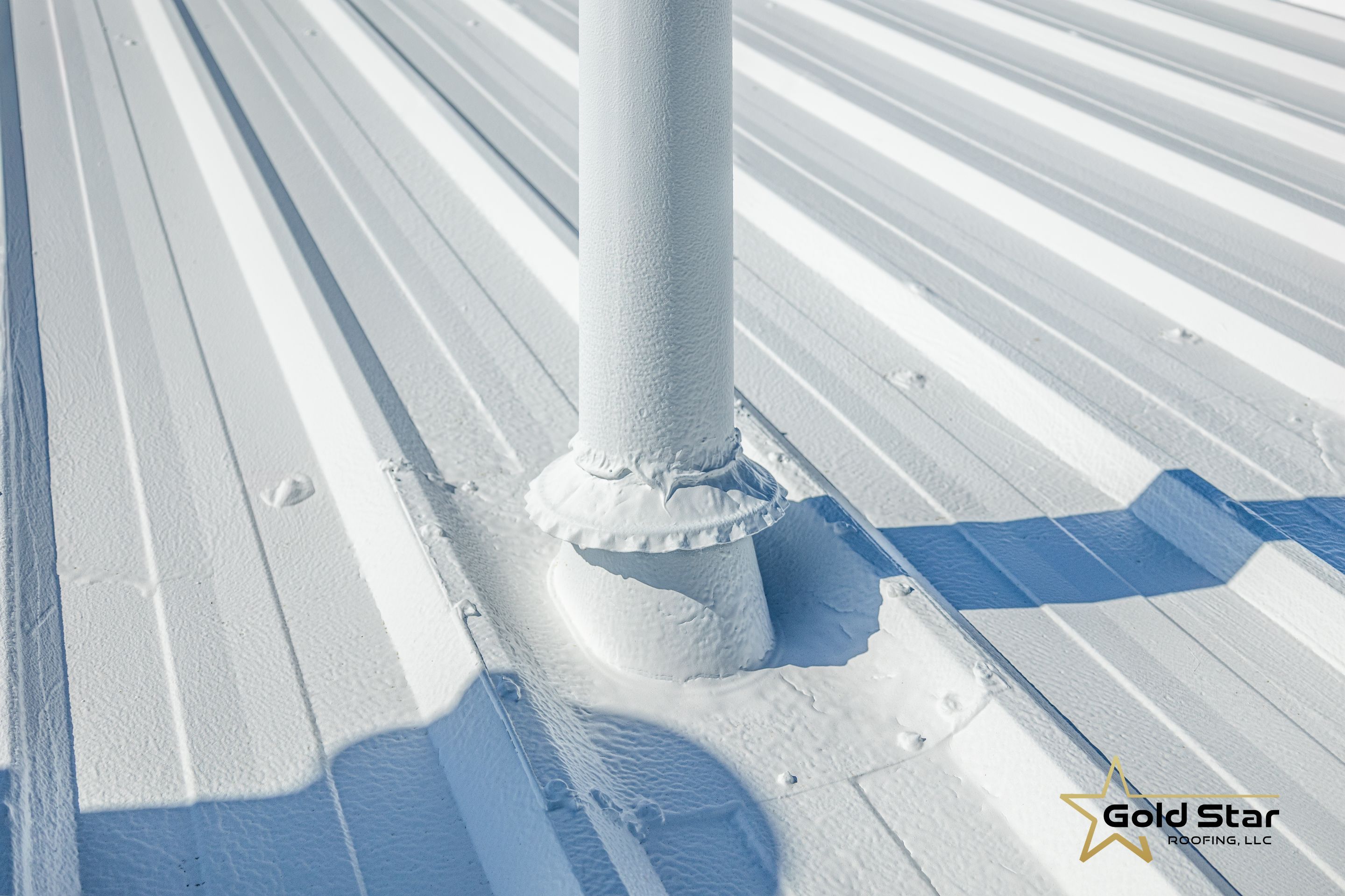 Berea Ohio Metal Roof Coating by Gold Star Roofing LLC 