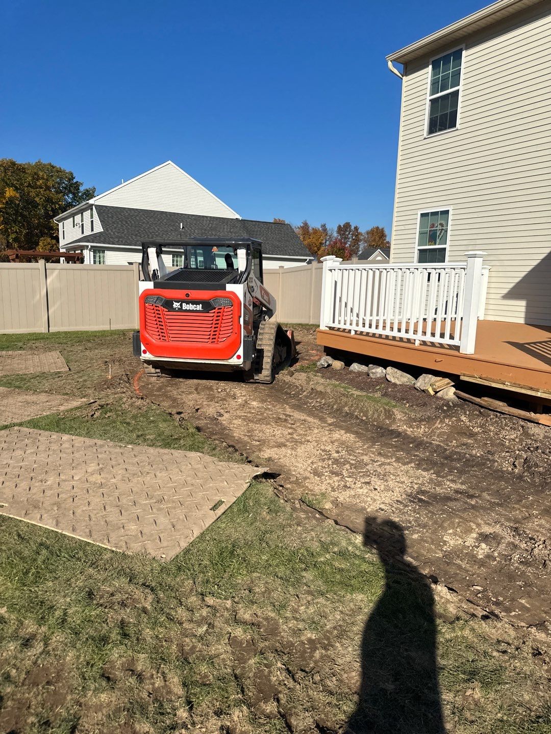 Oxford Slate stamped concrete patio  by NG Masonry & Construction LLC