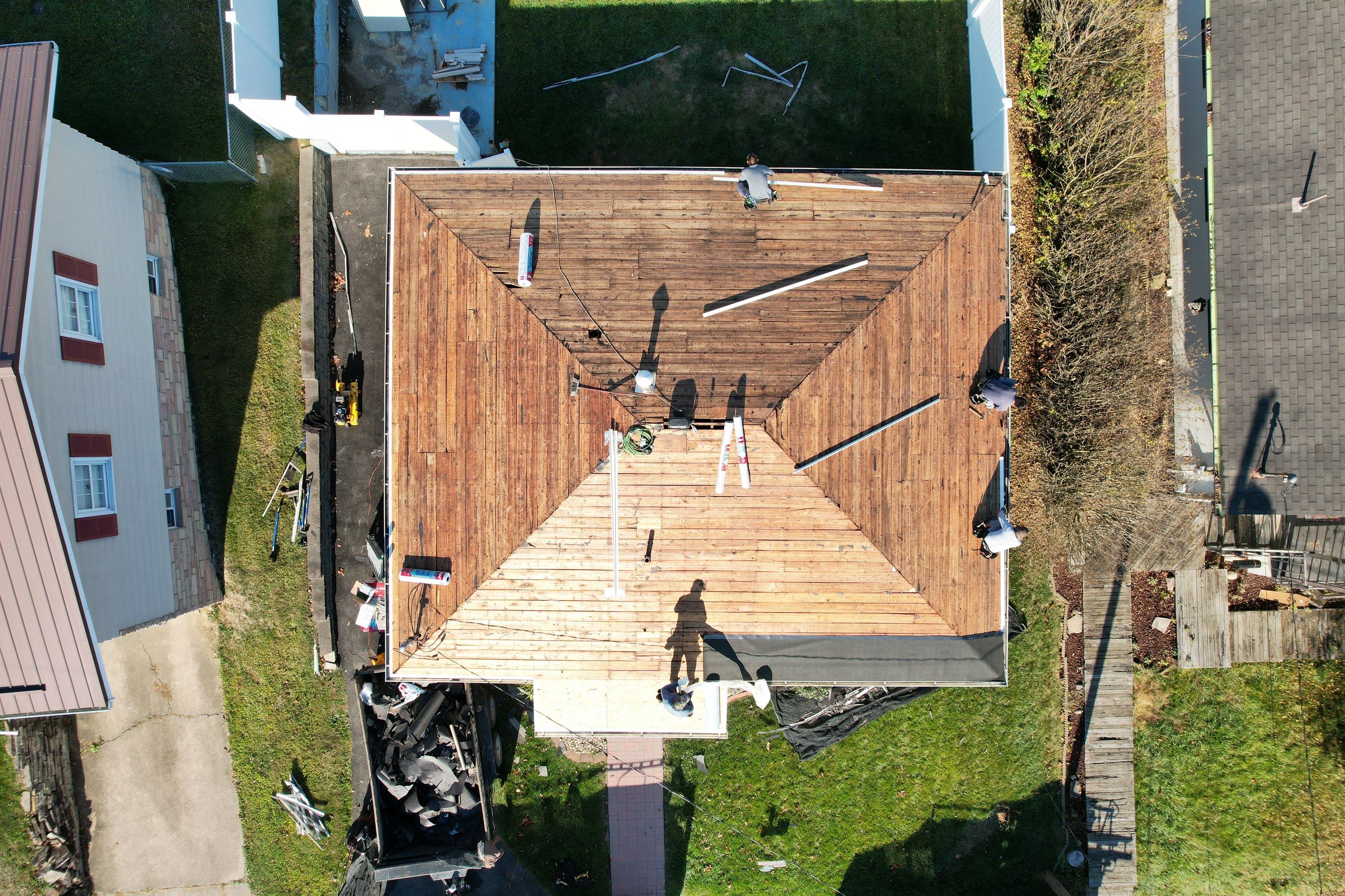 Residential Roofing Installation using GAF Timberline HDZ Pewter Gray by Rainstoppers Roofing