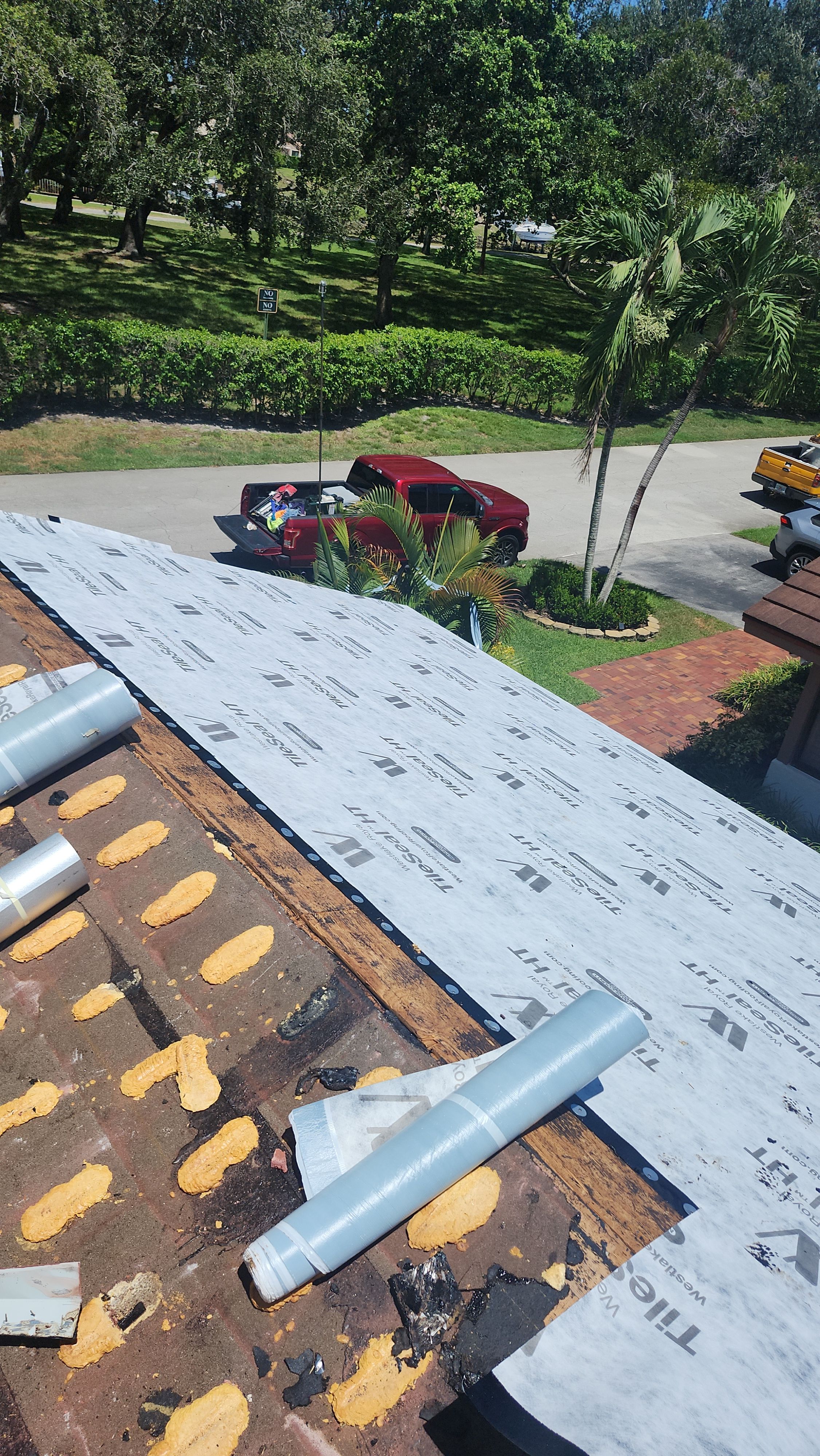 Full Tile Roof Replacement and Sheathing Repair in Deerfield Beach by Aastro Roofing