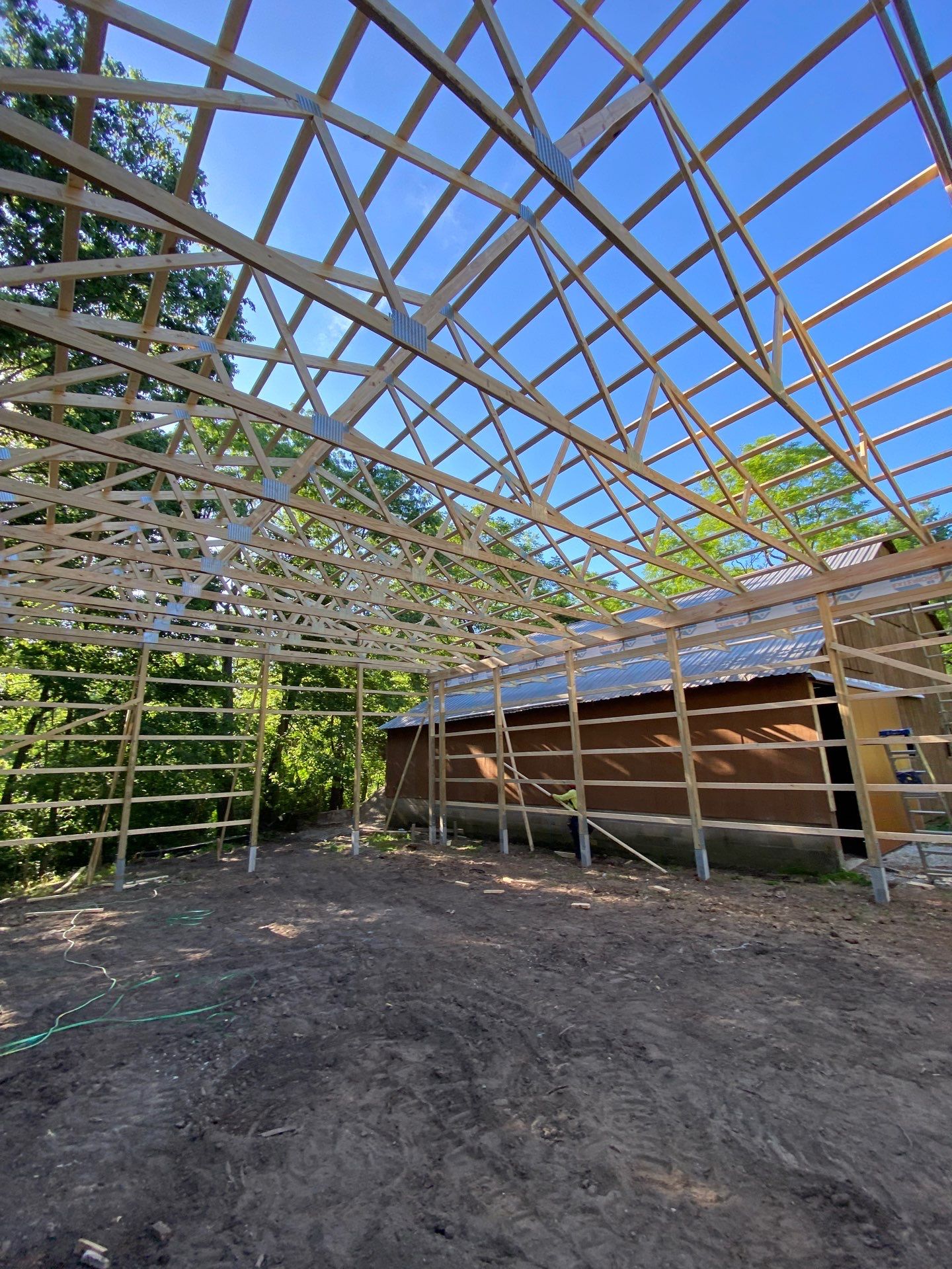 40'x50'x16' Pole Barn Project by The Barn Builders