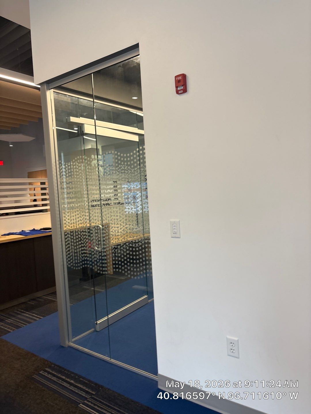 Modern Office Interior Fit-Out with Acoustic Baffles in Lincoln by CompanyCam Sales Demo