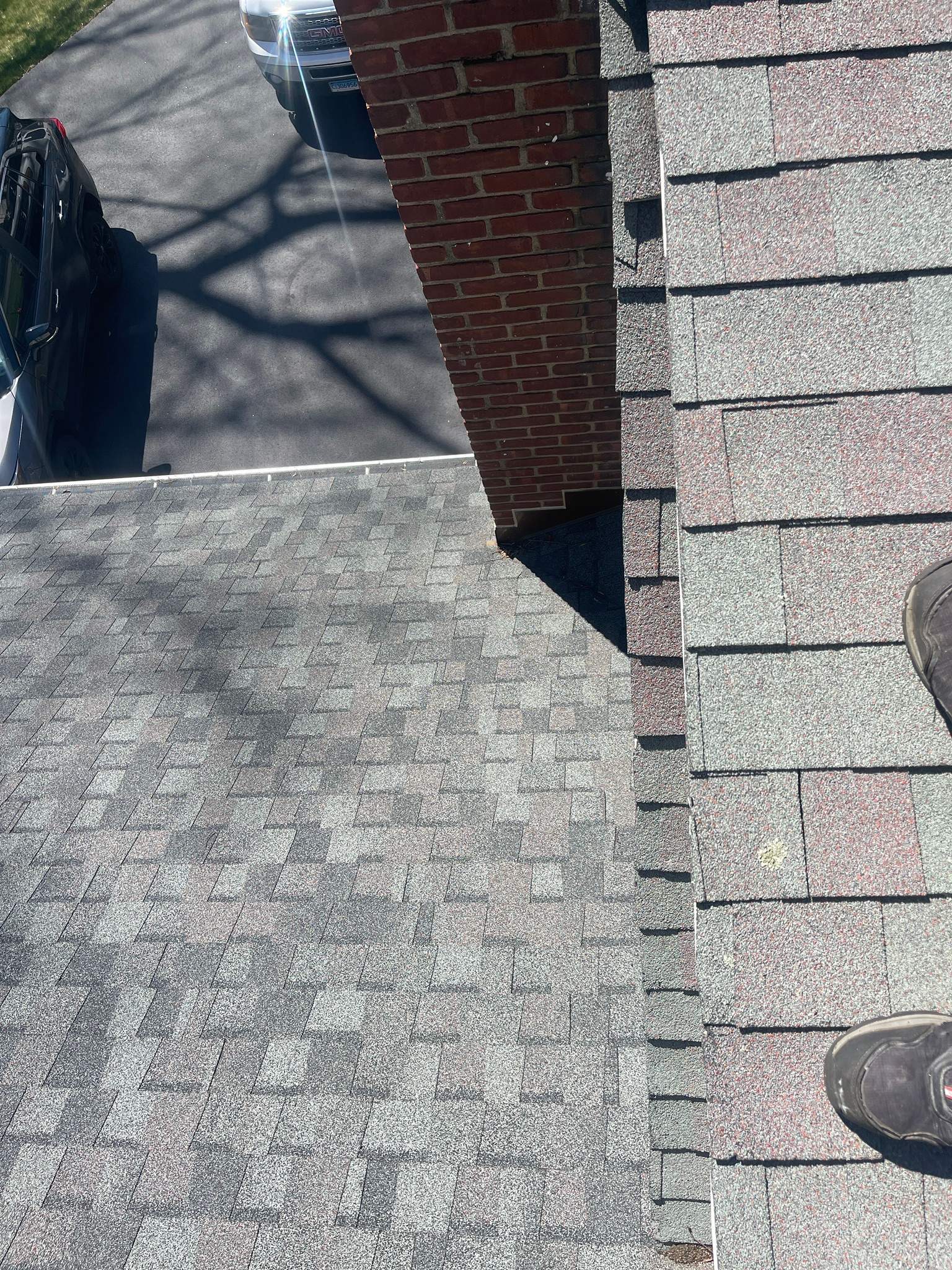 Residential Roofing Installation using Tamko Slatestone gray by A Plus Exterior