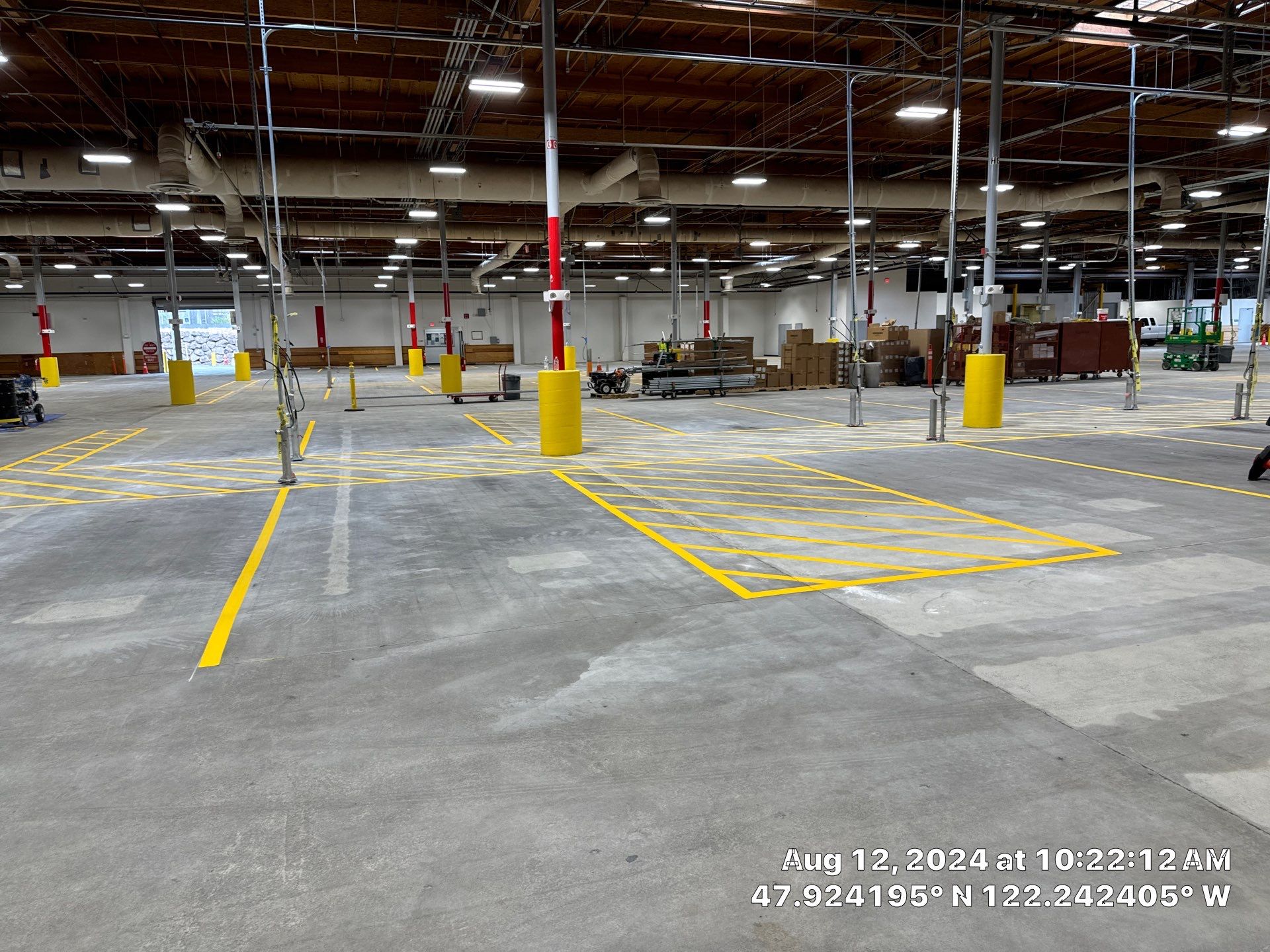 USPS Asphalt Patch Repair, Indoor Parking Lot Sandblast, Outdoor Parking Lot Sealcoating & Indoor/Outdoor Parking Lot Striping  by Jireh Asphalt & Concrete Inc 