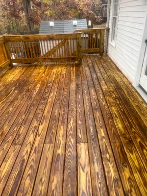 Coated Deck using Wood Sealant