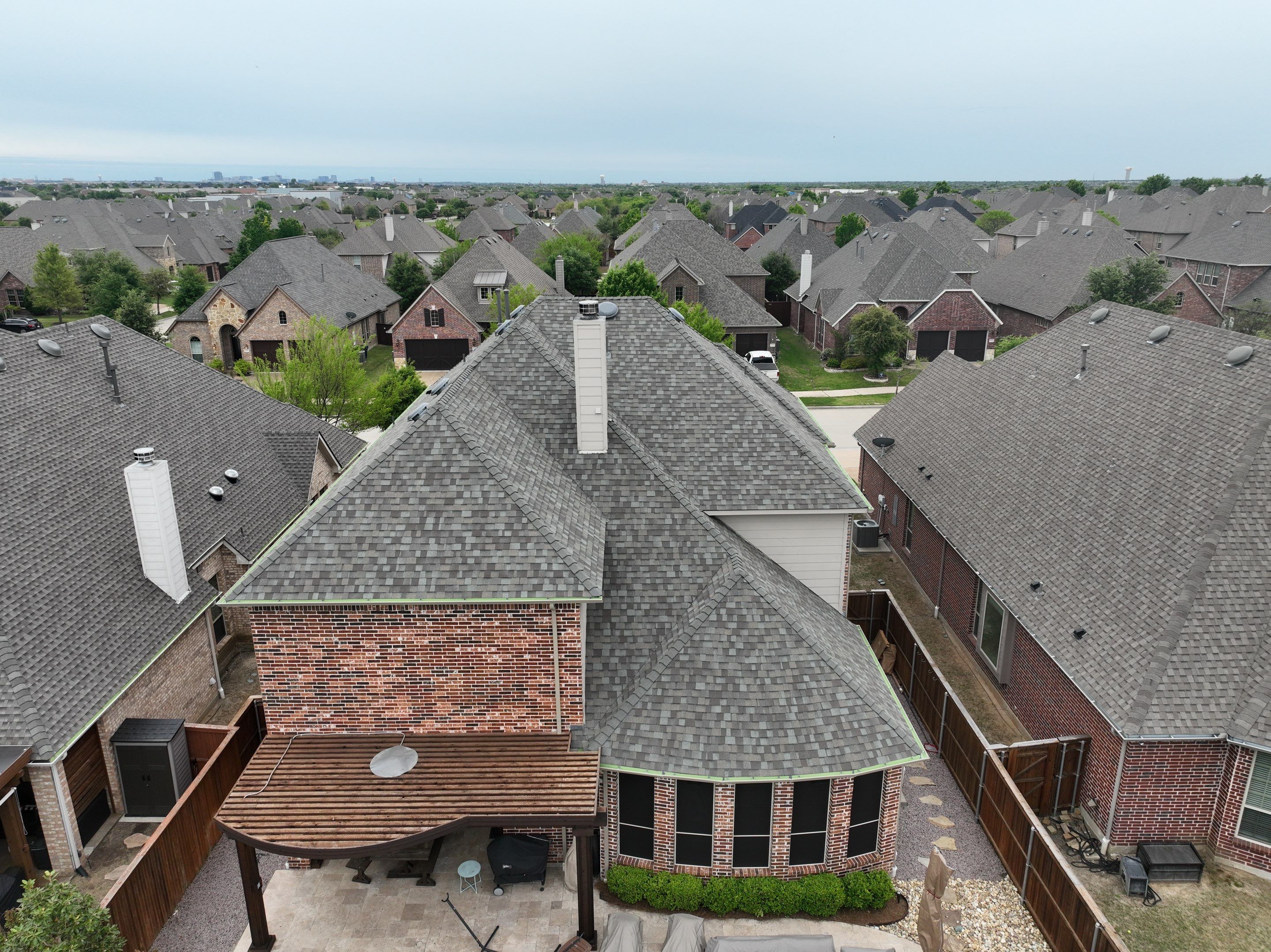 Residential Roofing Installation using CertainTeed Landmark MaxDef Weathered Wood by OneSource Roofing and Restoration