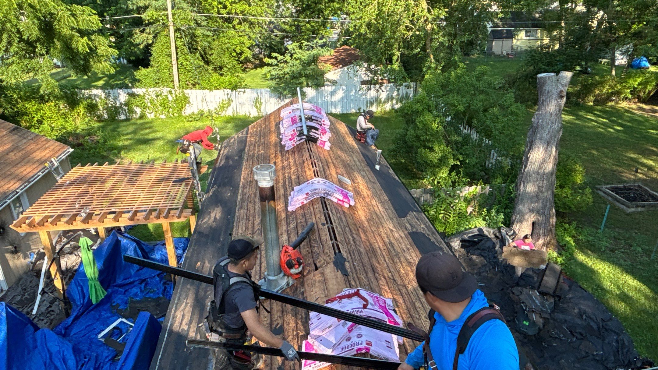 Roof Replacement using Owens Corning Peppercorn by 180 Contractors