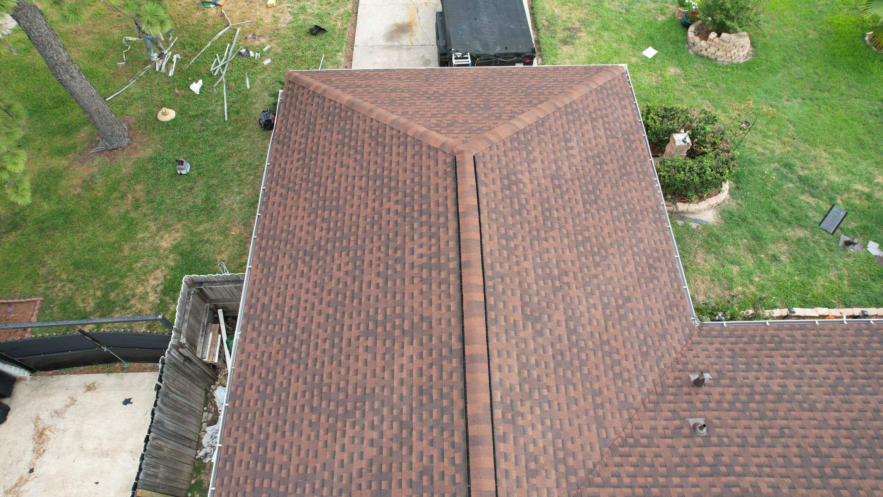 GAF Timberline HDZ Hickory Roof Replacement — Houston, TX by PL Roofing & SB Roofing, LLC.