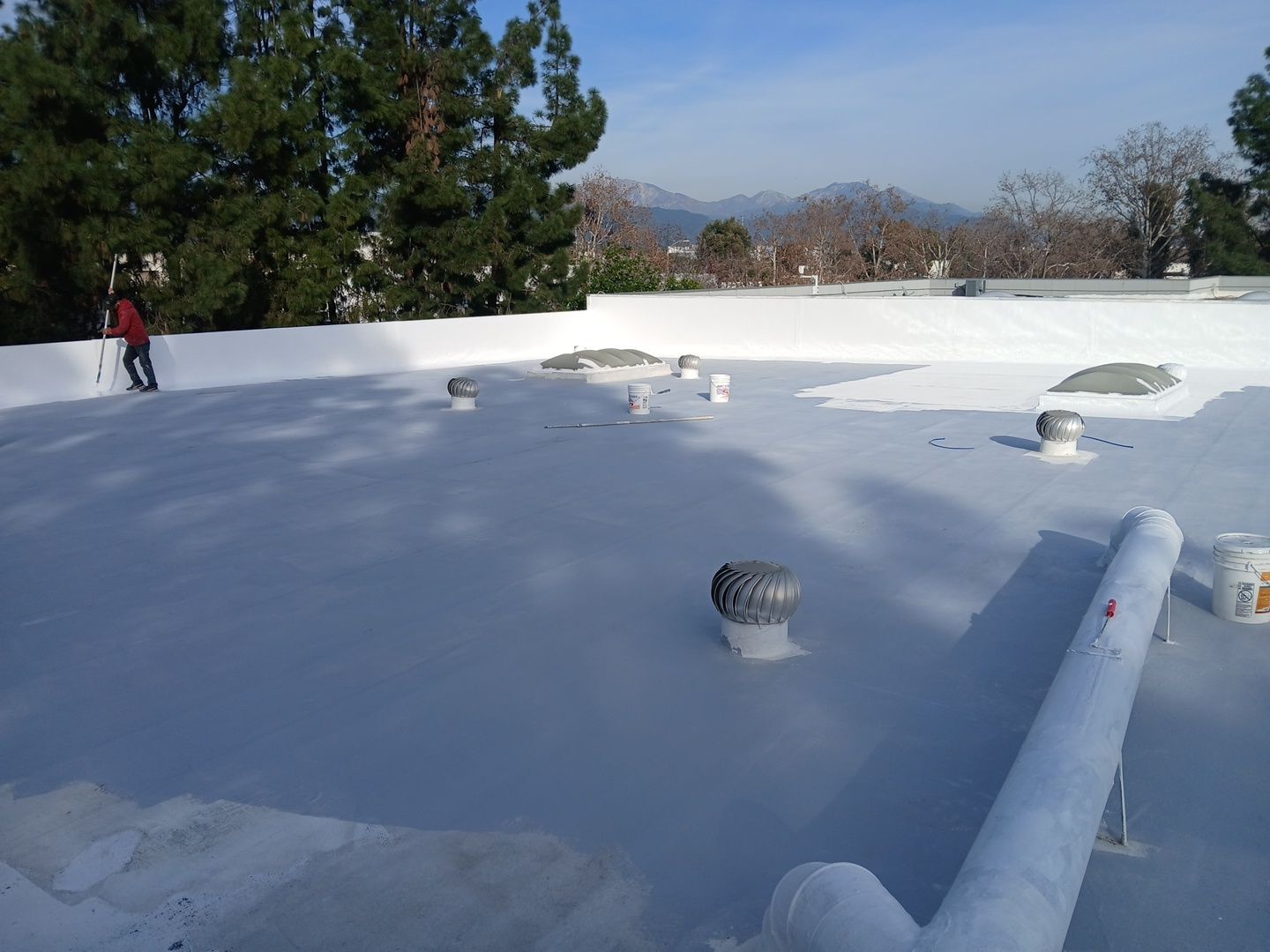 Silicone Coating - Commercial Property in Irwindale by Hull Brothers Roofing