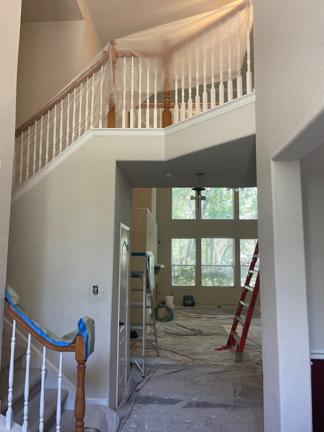 Full Exterior Remodel (Roofing, painting, Gutters) & Interior Damage Repair & Painting by First United Roofing & Construction