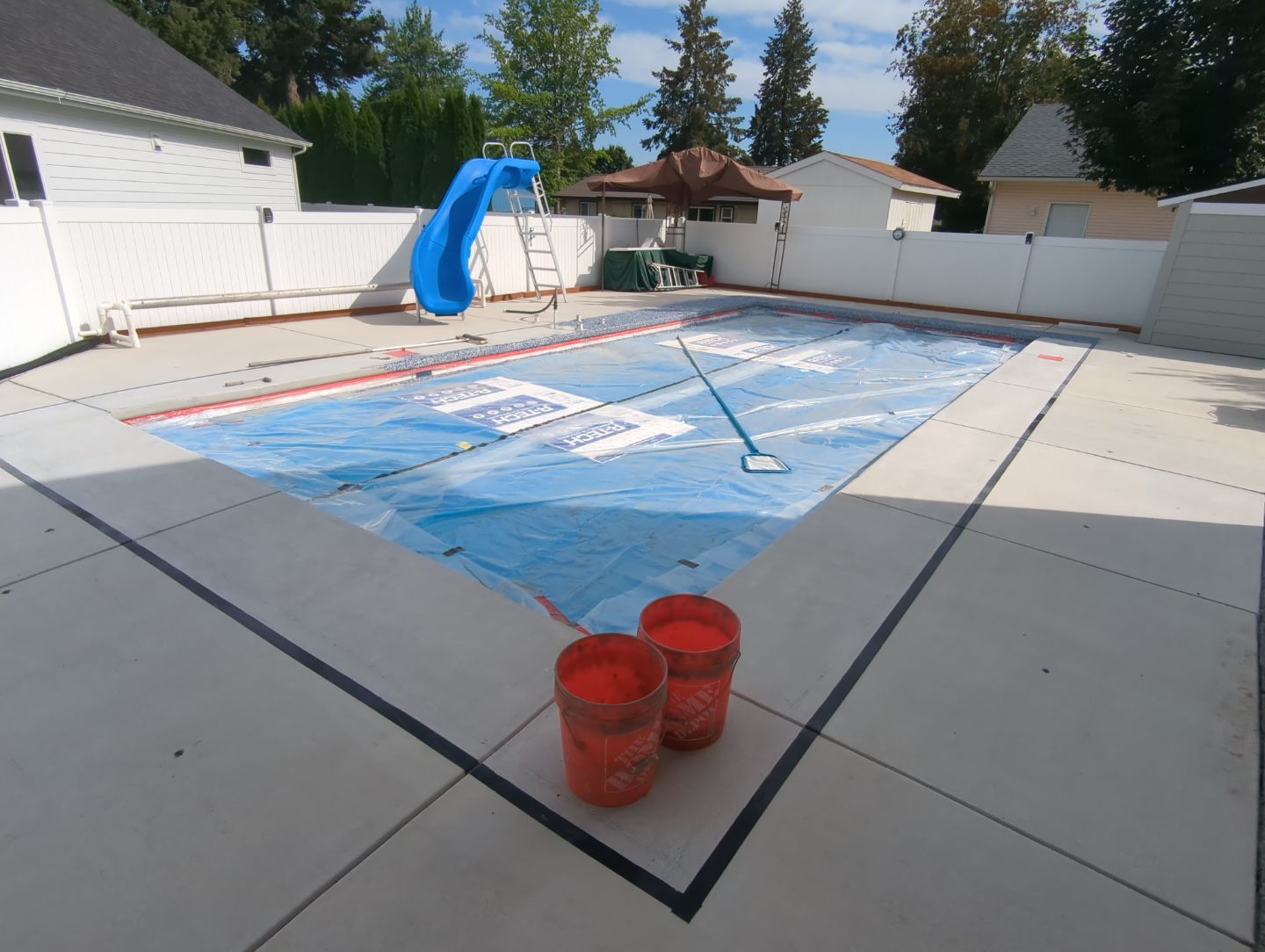 Pool Deck Transformation using Orbit & Patio in Slate Hybrid by Croc Coatings, LLC